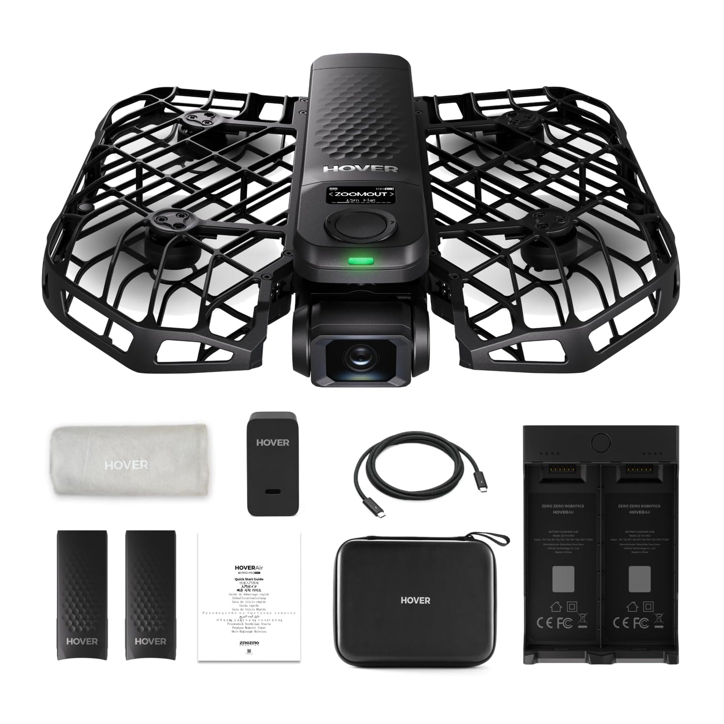 HOVERAir X1 PROMAX 8K Drone with Camera, Foldable Action Flying Camera with 42 KM/H Follow Speed, 15+ Fully Automatic Flight Modes, Fly Anywhere with OmniTerrain, SmoothCapture 2.0(Fly Joy Combo)