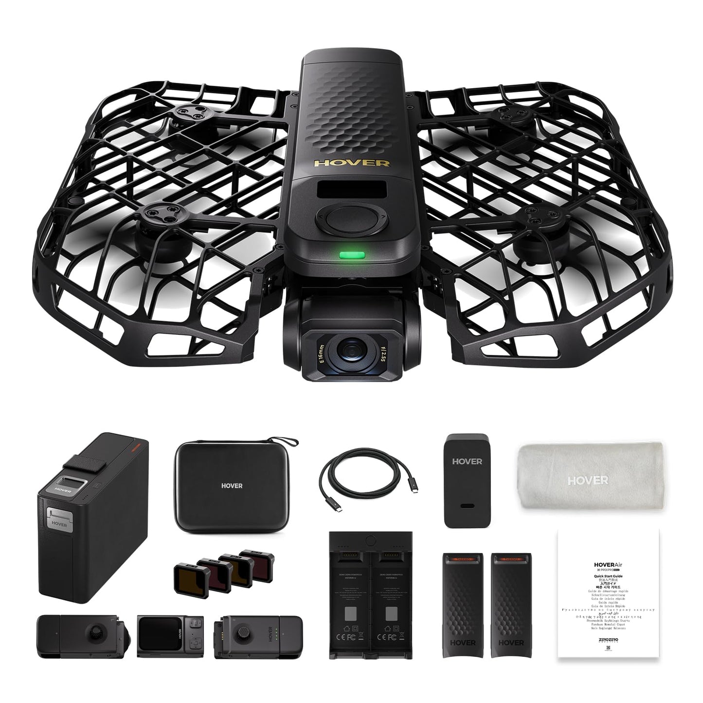 HOVERAir X1 PROMAX 8K Drone with Camera, Foldable Action Flying Camera with 42 KM/H Follow Speed, 15+ Fully Automatic Flight Modes, Fly Anywhere with OmniTerrain, SmoothCapture 2.0(Fly Joy Combo)