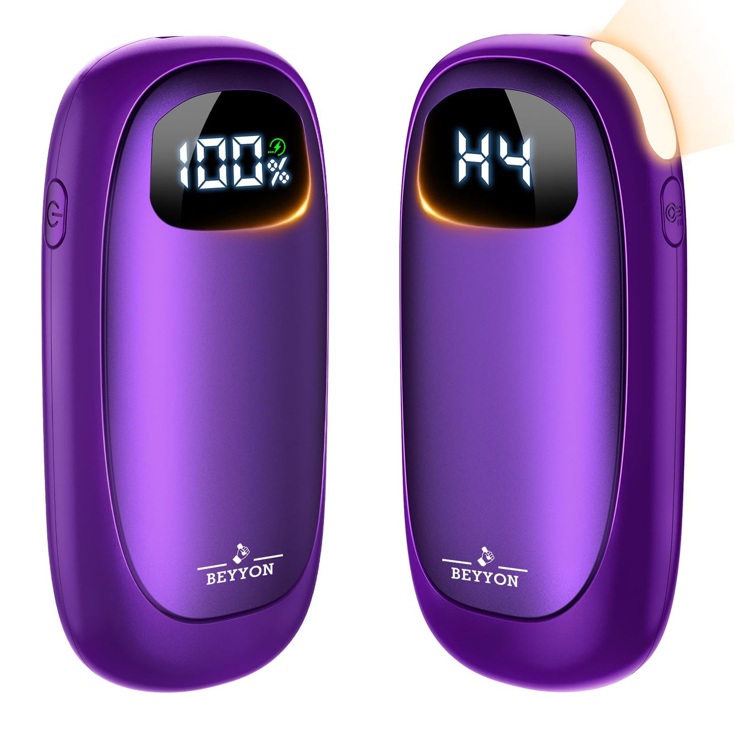 Hand Warmers Rechargeable-Electric Hand Warmers, Max 16 Hrs Warmth Up to 127℉, LED Display & Flashlight, Dual-Side Heating Portable Heater, Hunting Camping Essentials, Gifts for Men Women Raynauds