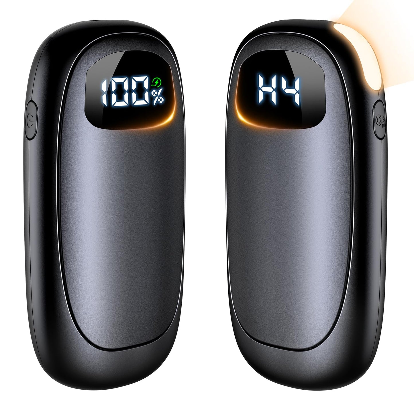 Hand Warmers Rechargeable-Electric Hand Warmers, Max 16 Hrs Warmth Up to 127℉, LED Display & Flashlight, Dual-Side Heating Portable Heater, Hunting Camping Essentials, Gifts for Men Women Raynauds