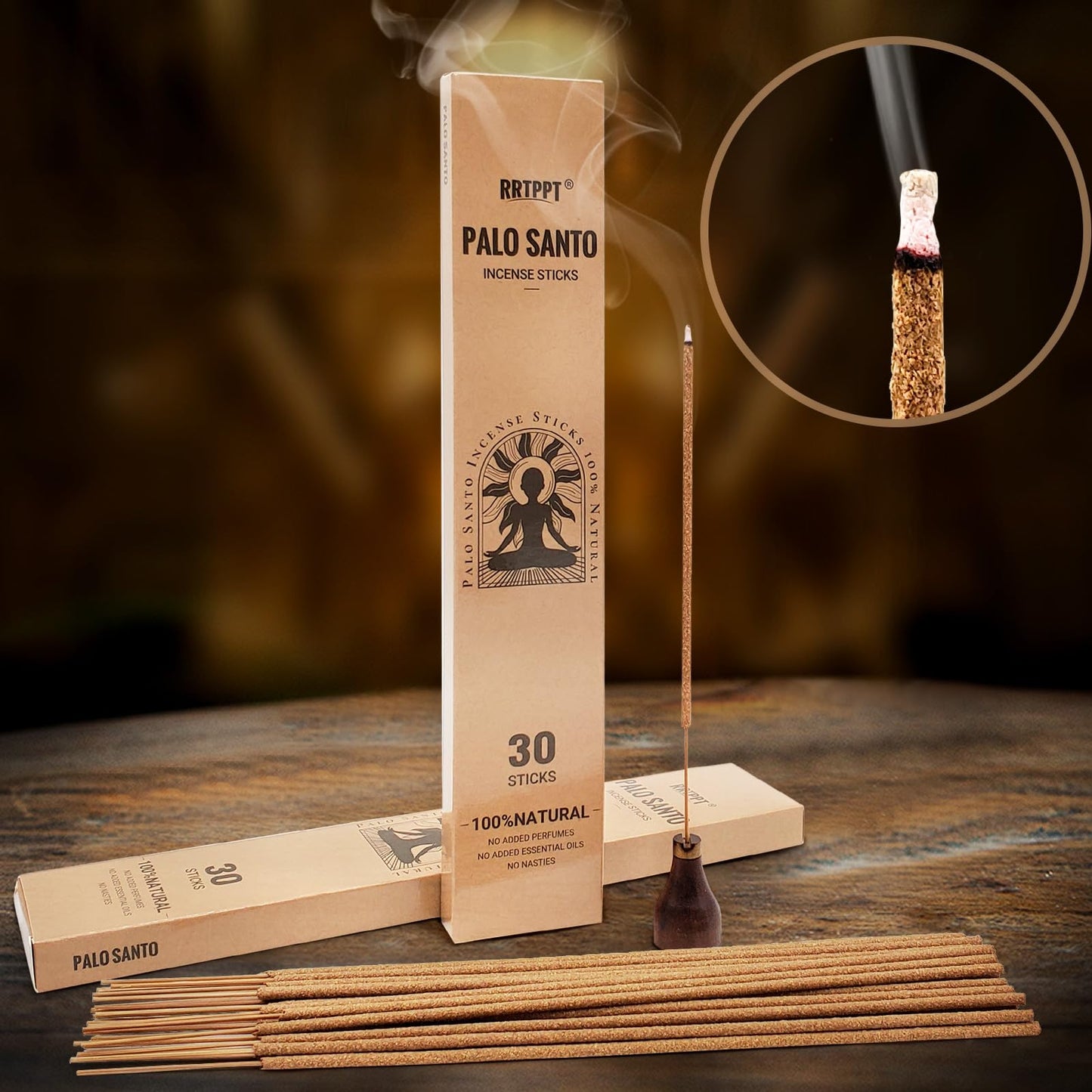 White Sage Incense Sticks (50 Sticks), 100% Natural sustainably harvested White Sage, Suitable for Yoga, Meditation, Relaxation, and Spiritual Purification