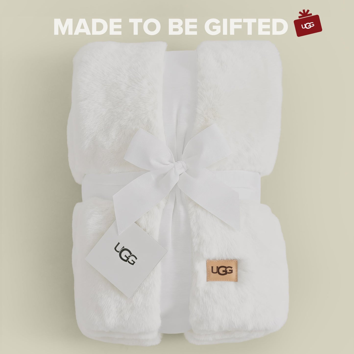 UGG Euphoria Plush Faux Fur Throw Blanket, Oversized Soft Throw for Bed or Couch, Luxury Bedroom Decor, Holiday Blankets, Machine Washable, 50-inch x 70-inch, Charcoal Grey