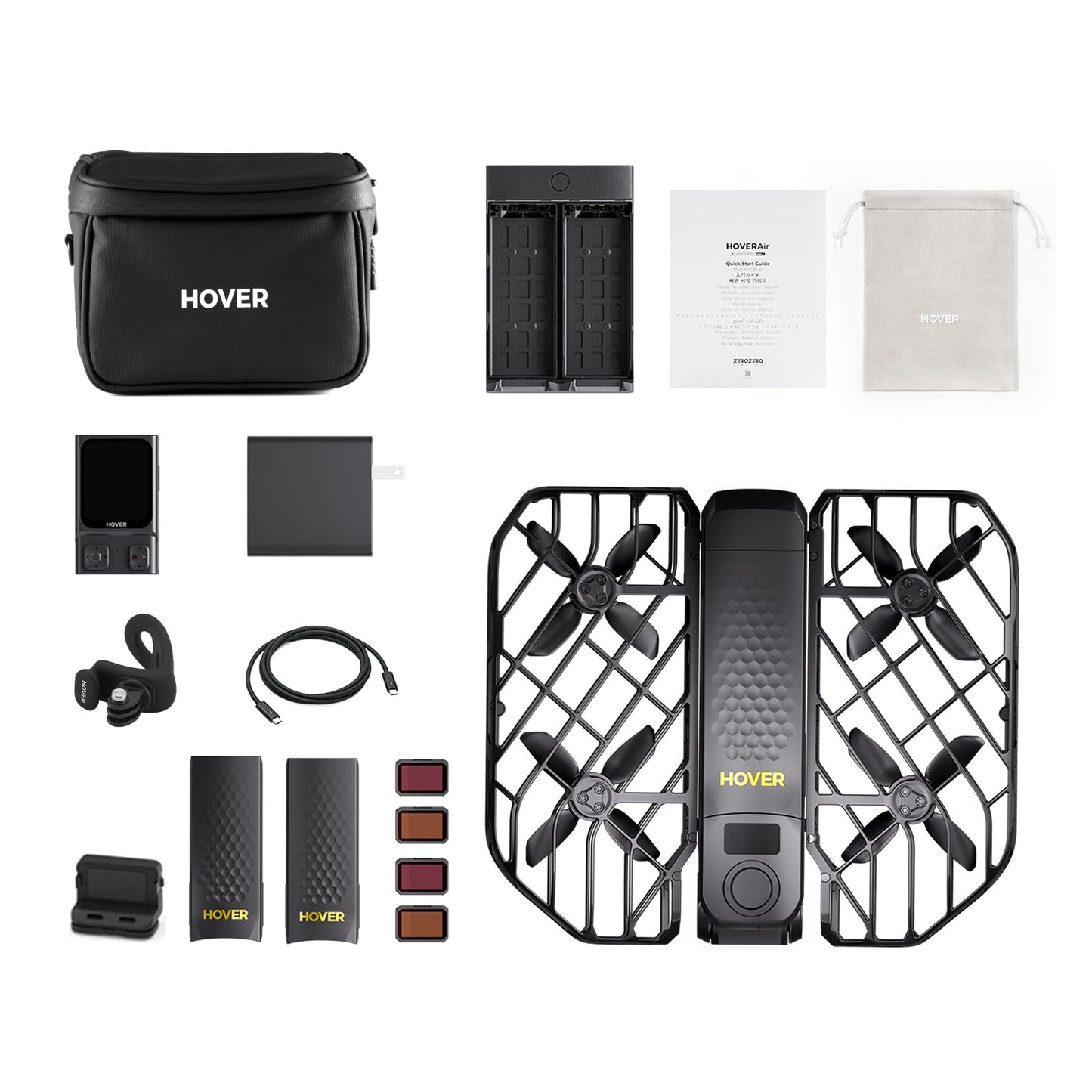 HOVERAir X1 PROMAX 8K Drone with Camera, Foldable Action Flying Camera with 42 KM/H Follow Speed, 15+ Fully Automatic Flight Modes, Fly Anywhere with OmniTerrain, SmoothCapture 2.0(Fly Joy Combo)