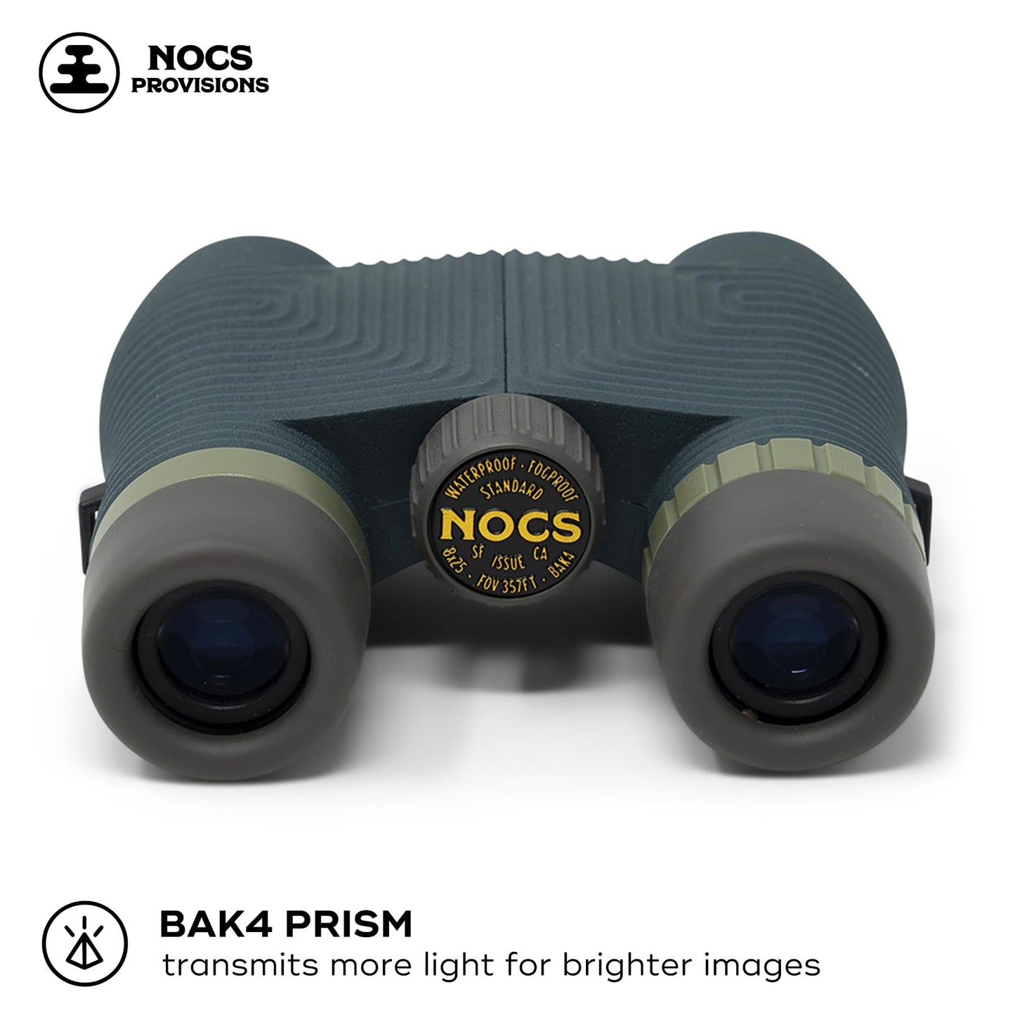 Nocs Provisions Standard Issue 8x25 Waterproof Binoculars, 8X Magnification, Bak4 Prism, Wide View Multi-Coated Lenses for Bird Watching, Hiking & Backpacking - Cobalt Blue II