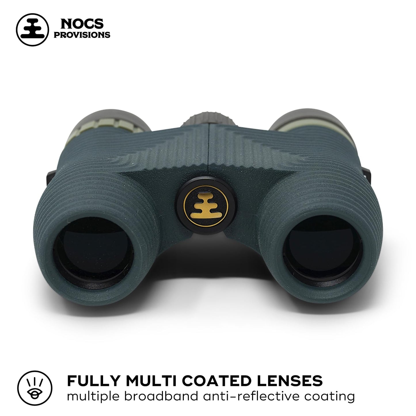 Nocs Provisions Standard Issue 8x25 Waterproof Binoculars, 8X Magnification, Bak4 Prism, Wide View Multi-Coated Lenses for Bird Watching, Hiking & Backpacking - Cobalt Blue II