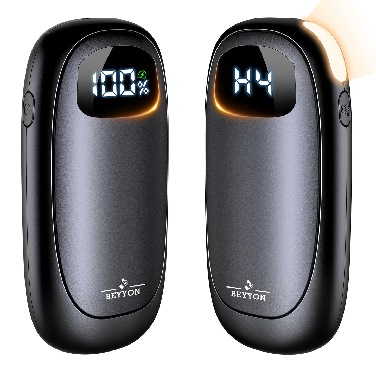 Hand Warmers Rechargeable-Electric Hand Warmers, Max 16 Hrs Warmth Up to 127℉, LED Display & Flashlight, Dual-Side Heating Portable Heater, Hunting Camping Essentials, Gifts for Men Women Raynauds