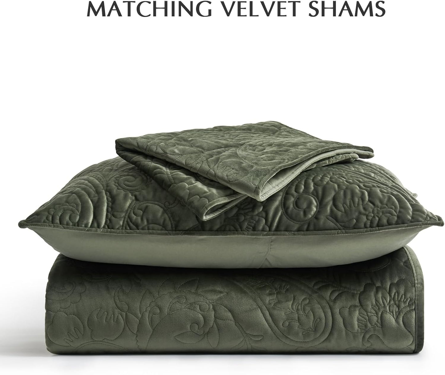 EverGrace Luxury Velvet Quilt Set King Size 3 Piece, Soft Cross-Stitch Velvet Comforter Set with Pillow Shams, Lightweight Coverlet Bedspread Bedding Set for All Seasons, Light Taupe