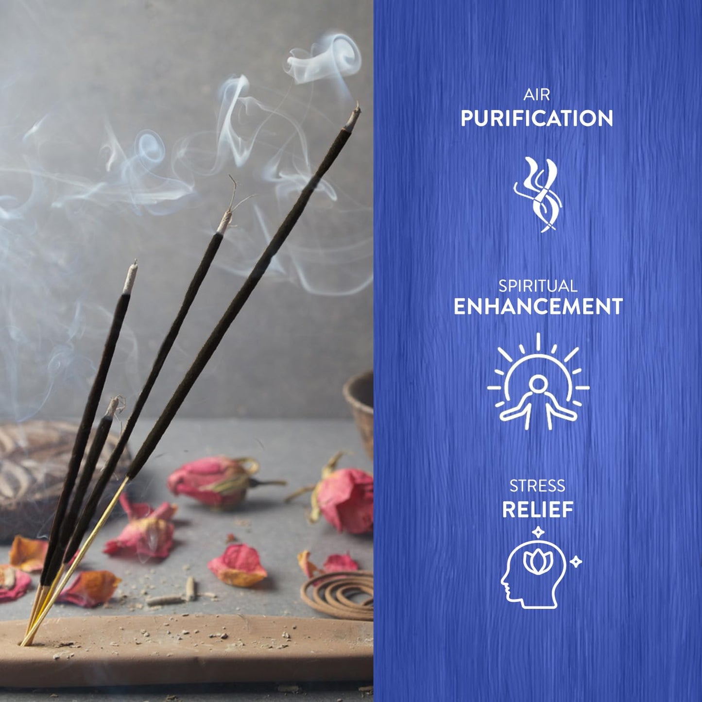 Hem Frankincense Myrrh Incense Sticks - 120 Count | Natural Air Purifying Aromatherapy | Calming and Cleansing Fragrance | Perfect for Meditation and Relaxation | Long-Lasting Burn.