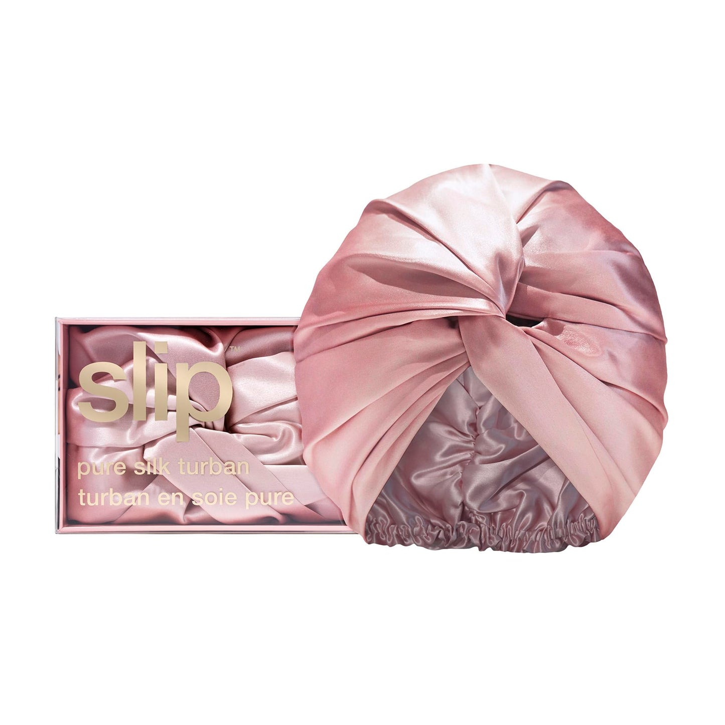 SLIP Pure Silk Turban| 100% Mulberry Silk, Ultra Soft & Gentle on Hair, Prevents Breakage & Frizz