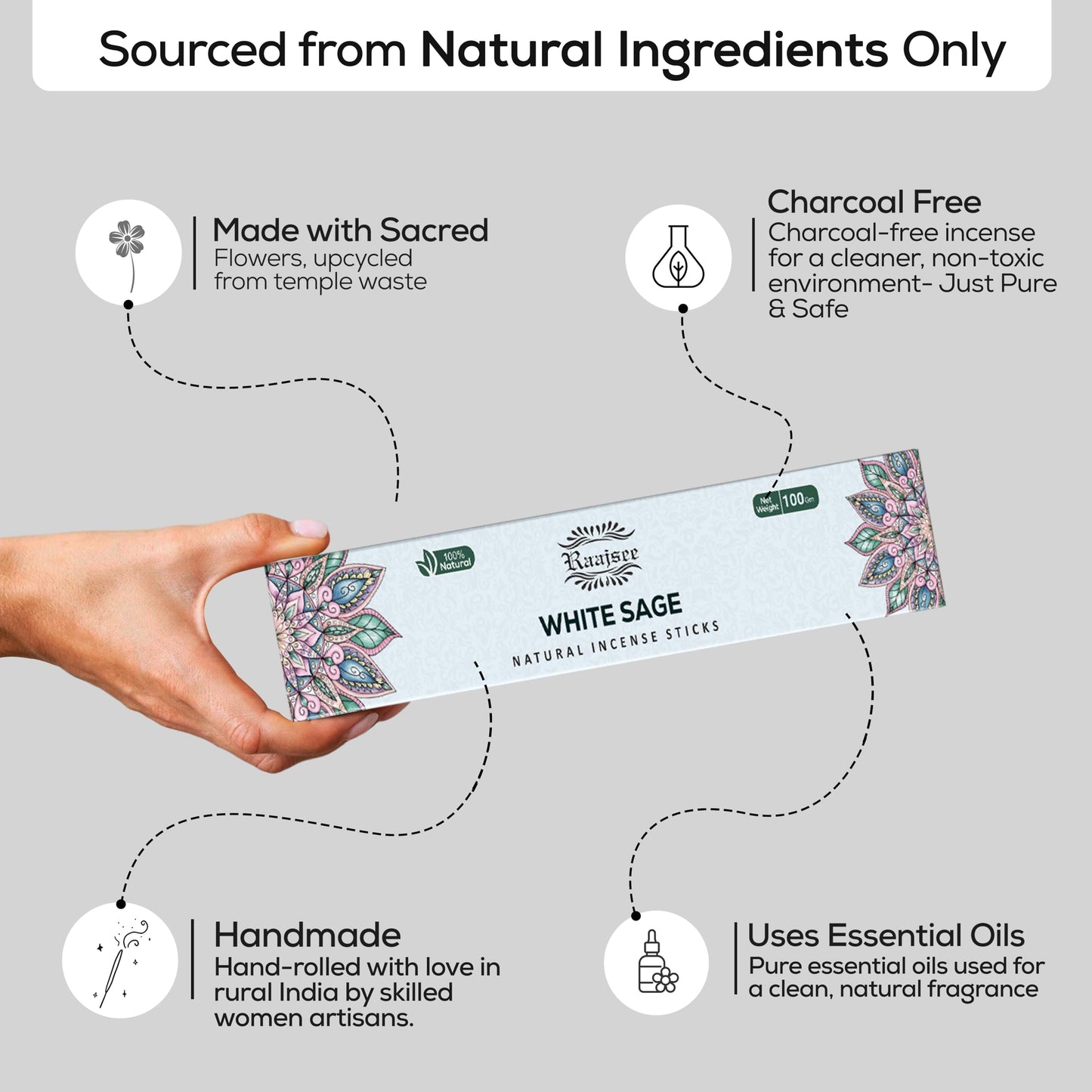 Raajsee Dragons Blood Incense Sticks (180 gm), 100% Pure Organic Natural Hand Rolled Free from Chemicals, (Pack of 12) Visit The raajsee Store