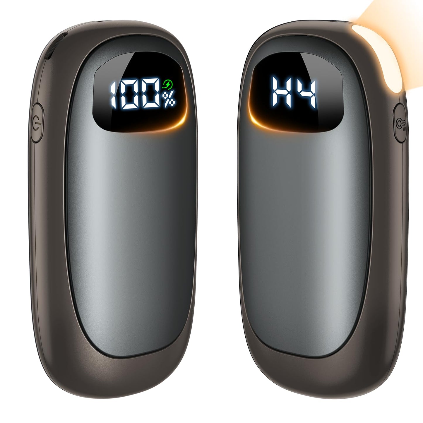 Hand Warmers Rechargeable-Electric Hand Warmers, Max 16 Hrs Warmth Up to 127℉, LED Display & Flashlight, Dual-Side Heating Portable Heater, Hunting Camping Essentials, Gifts for Men Women Raynauds