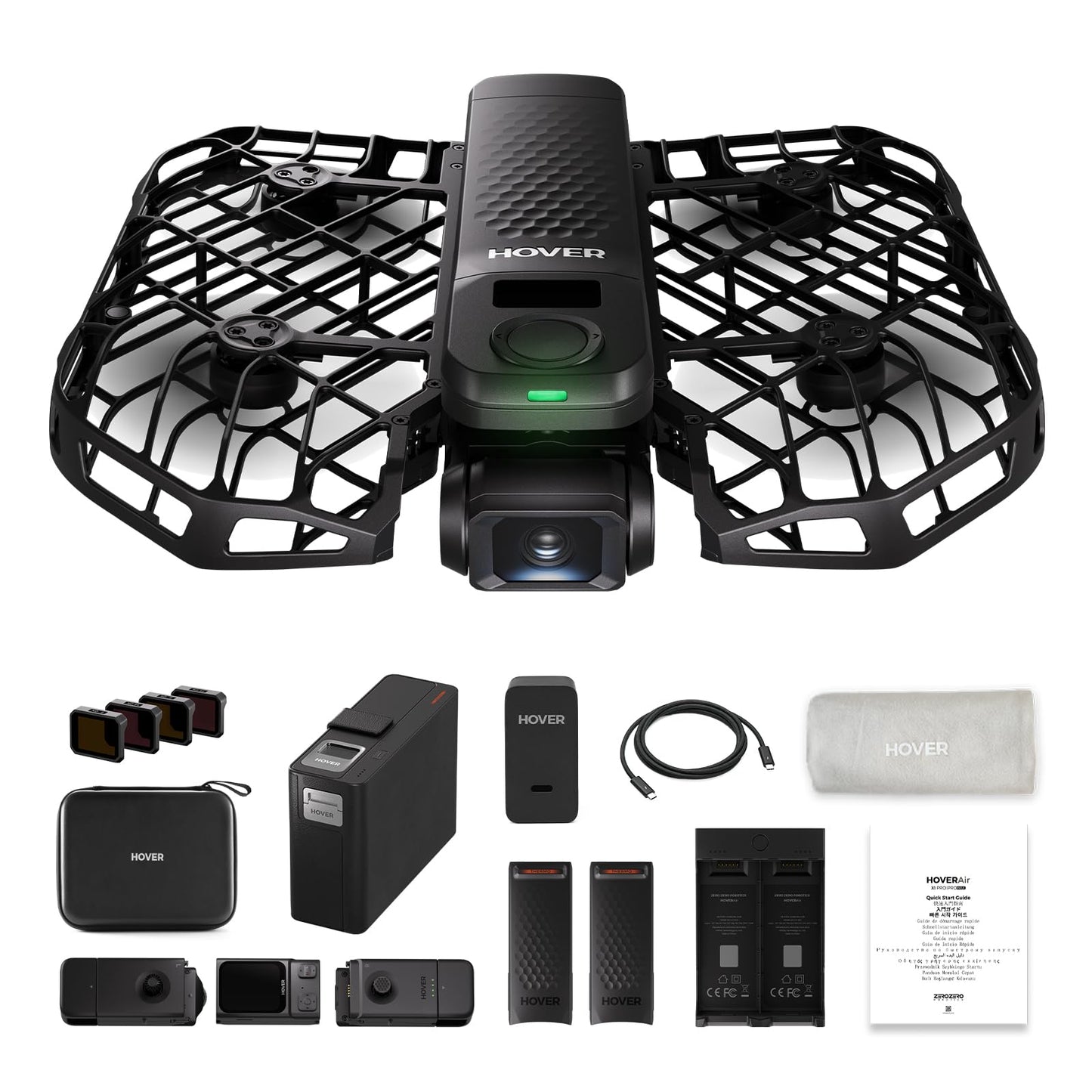 HOVERAir X1 PROMAX 8K Drone with Camera, Foldable Action Flying Camera with 42 KM/H Follow Speed, 15+ Fully Automatic Flight Modes, Fly Anywhere with OmniTerrain, SmoothCapture 2.0(Fly Joy Combo)