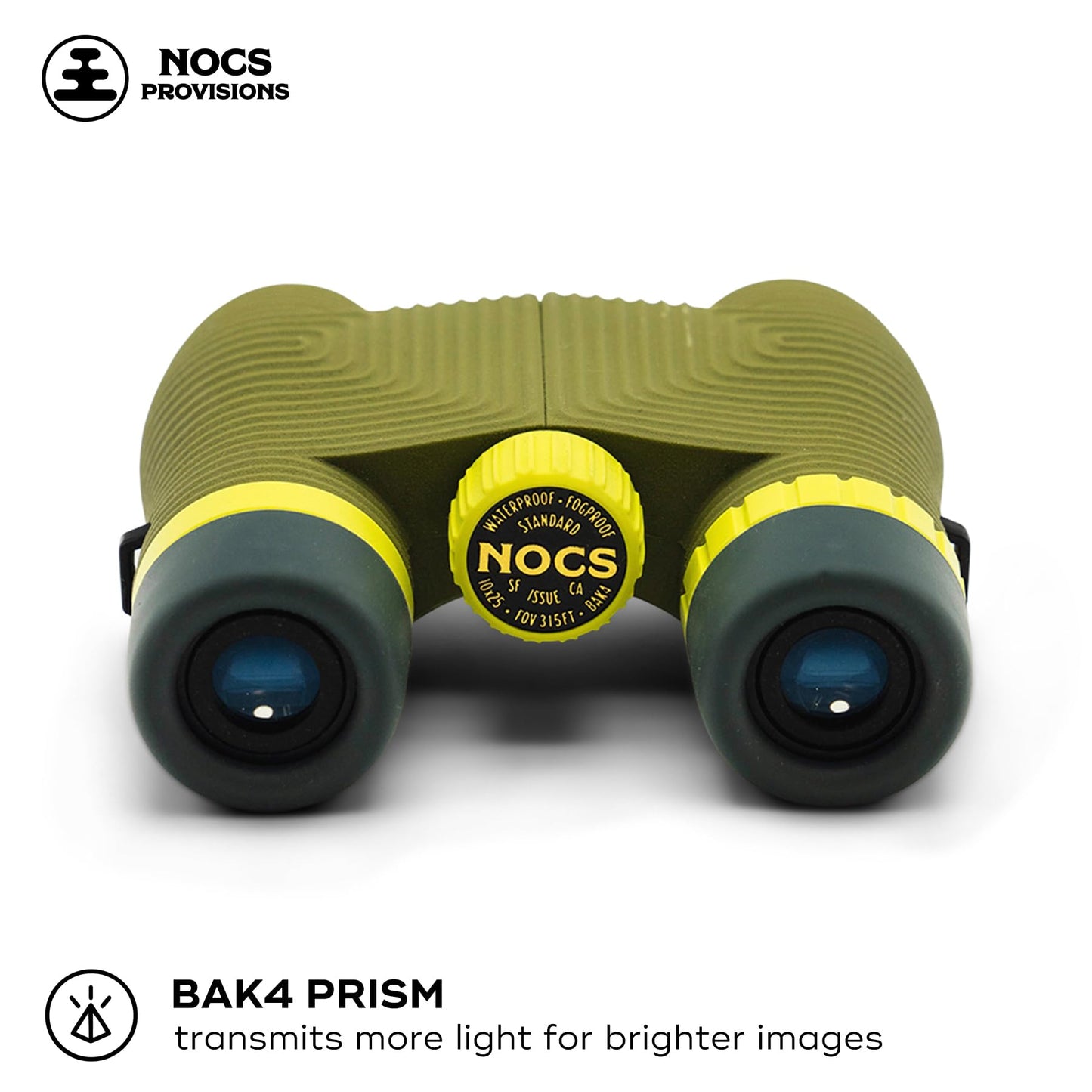 Nocs Provisions Standard Issue 8x25 Waterproof Binoculars, 8X Magnification, Bak4 Prism, Wide View Multi-Coated Lenses for Bird Watching, Hiking & Backpacking - Cobalt Blue II