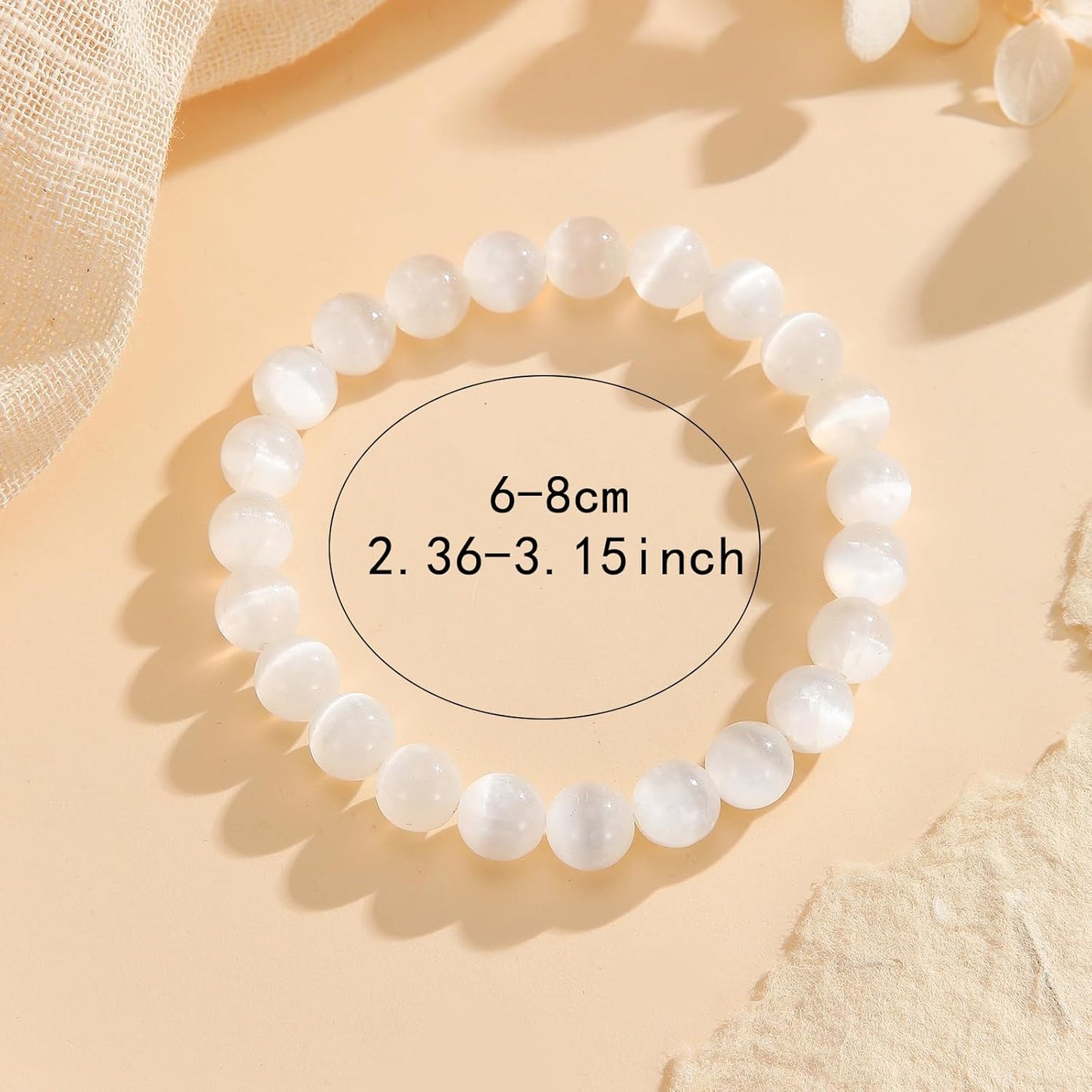Crystal Vibe Handmade Natural Amethyst Bracelet for Women - Stretchable 8mm Bead Bracelet - Adjustable size Crystal Bracelet for Women