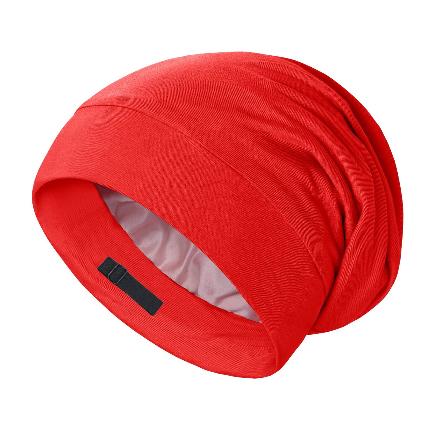 OLESILK 100% Mulberry Silk Bonnet for Sleeping Women, Silk Hair Wrap for Sleeping, Silk Sleep Bonnet for Women&Men, Real Silk, Not Satin, Reddish Brown