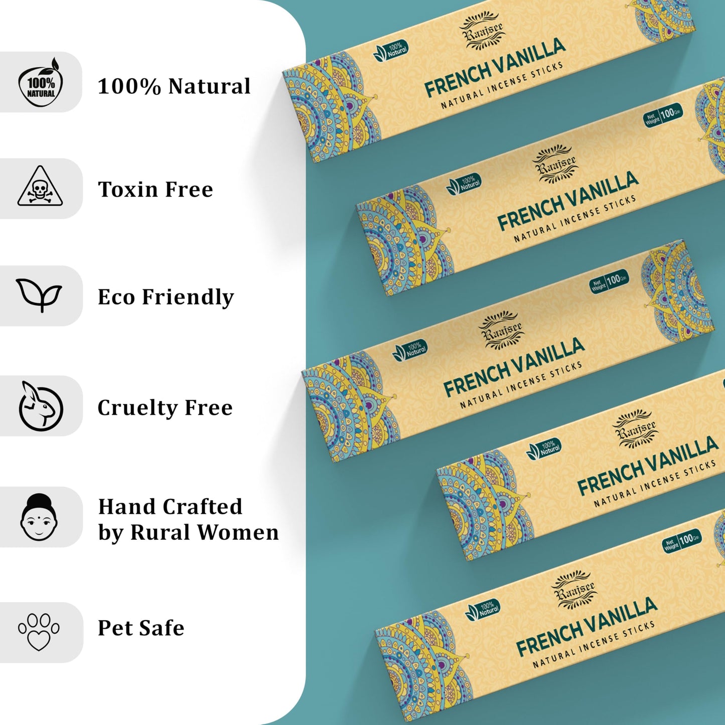 Raajsee Dragons Blood Incense Sticks (180 gm), 100% Pure Organic Natural Hand Rolled Free from Chemicals, (Pack of 12) Visit The raajsee Store