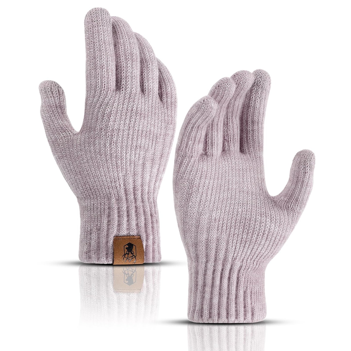 Winter Gloves for Women Upgraded Touch Screen Warm Knit Gloves for Working Driving Running