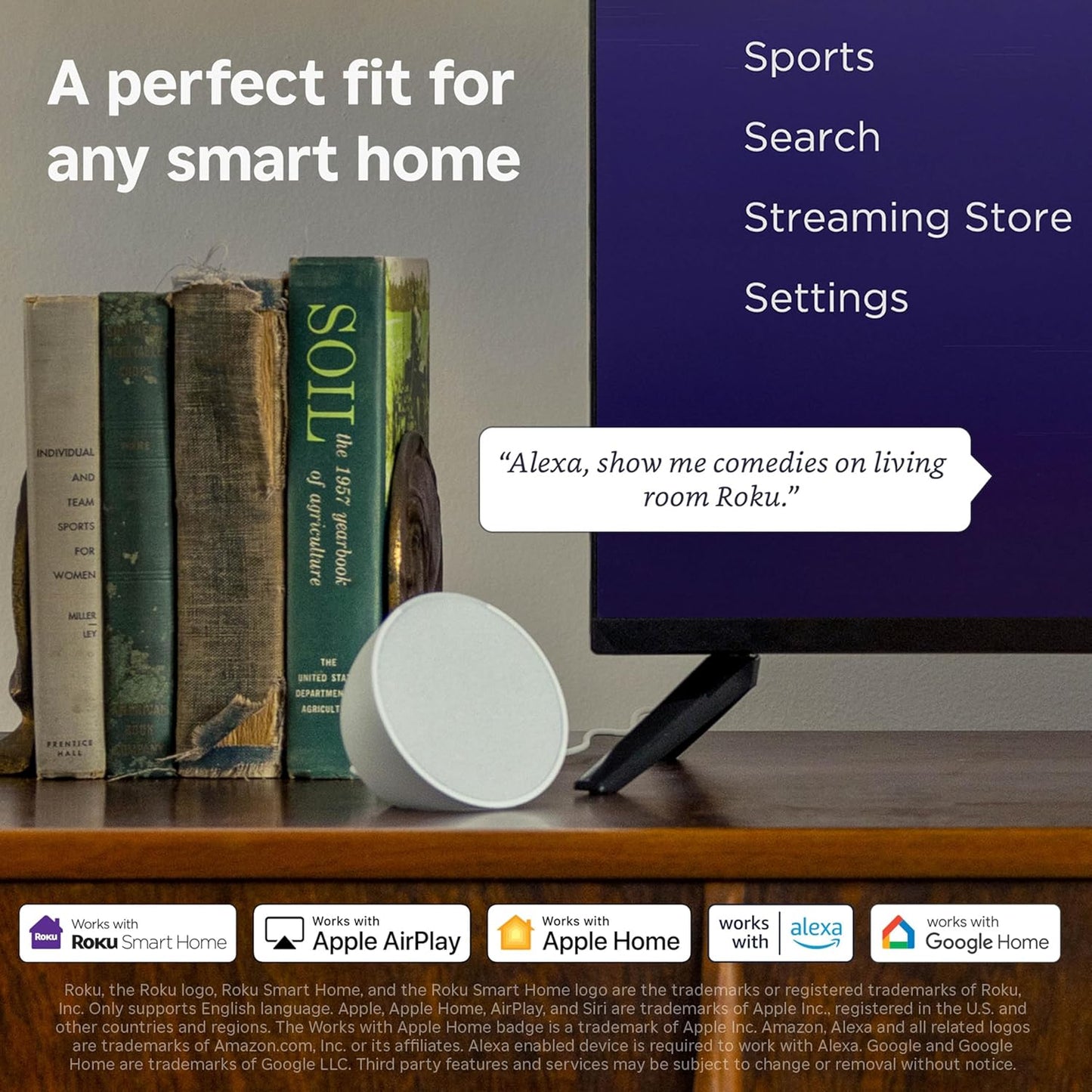 Roku Smart TV 2025 – 40-Inch Select Series, 1080p Full HD TV – Roku TV with Voice Remote – Flat Screen LED Television with Wi-Fi for Streaming Live Local News, Sports, Family Entertainment