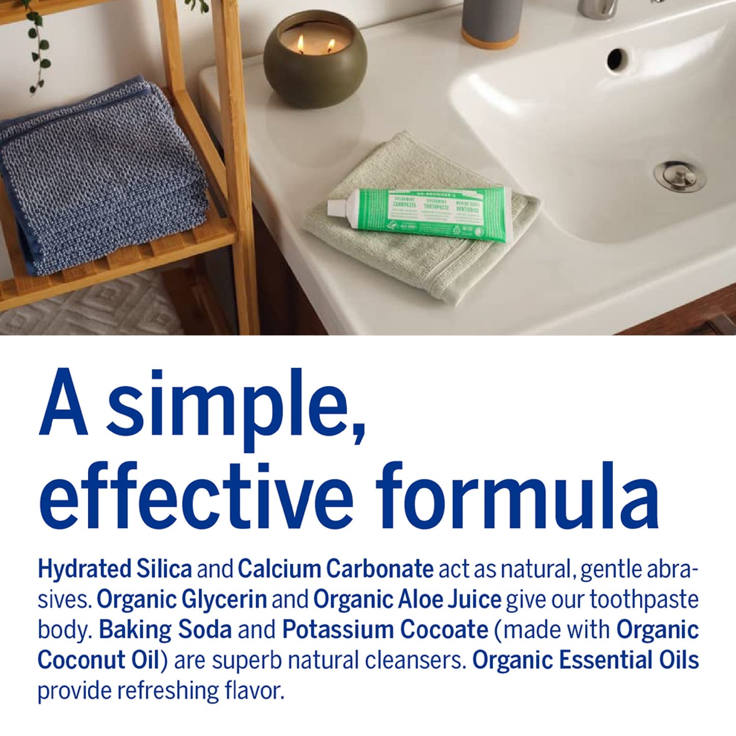 Dr. Bronner’s All-One Toothpaste Pack of 3– Peppermint, 5 oz– Fluoride-Free Toothpaste for Adults, SLS-Free, 70% Organic & Natural Ingredients, Vegan, Helps Freshen Breath & Reduce Plaque