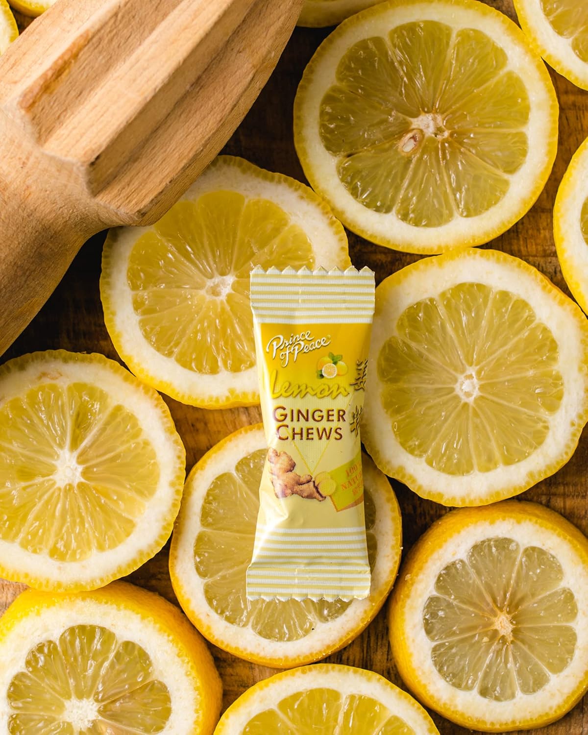 Prince of Peace Ginger Chews with Lemon, 2.2lb/1 kg. – Candied Ginger – Candy Pack – Ginger Chews Candy – Natural Candy
