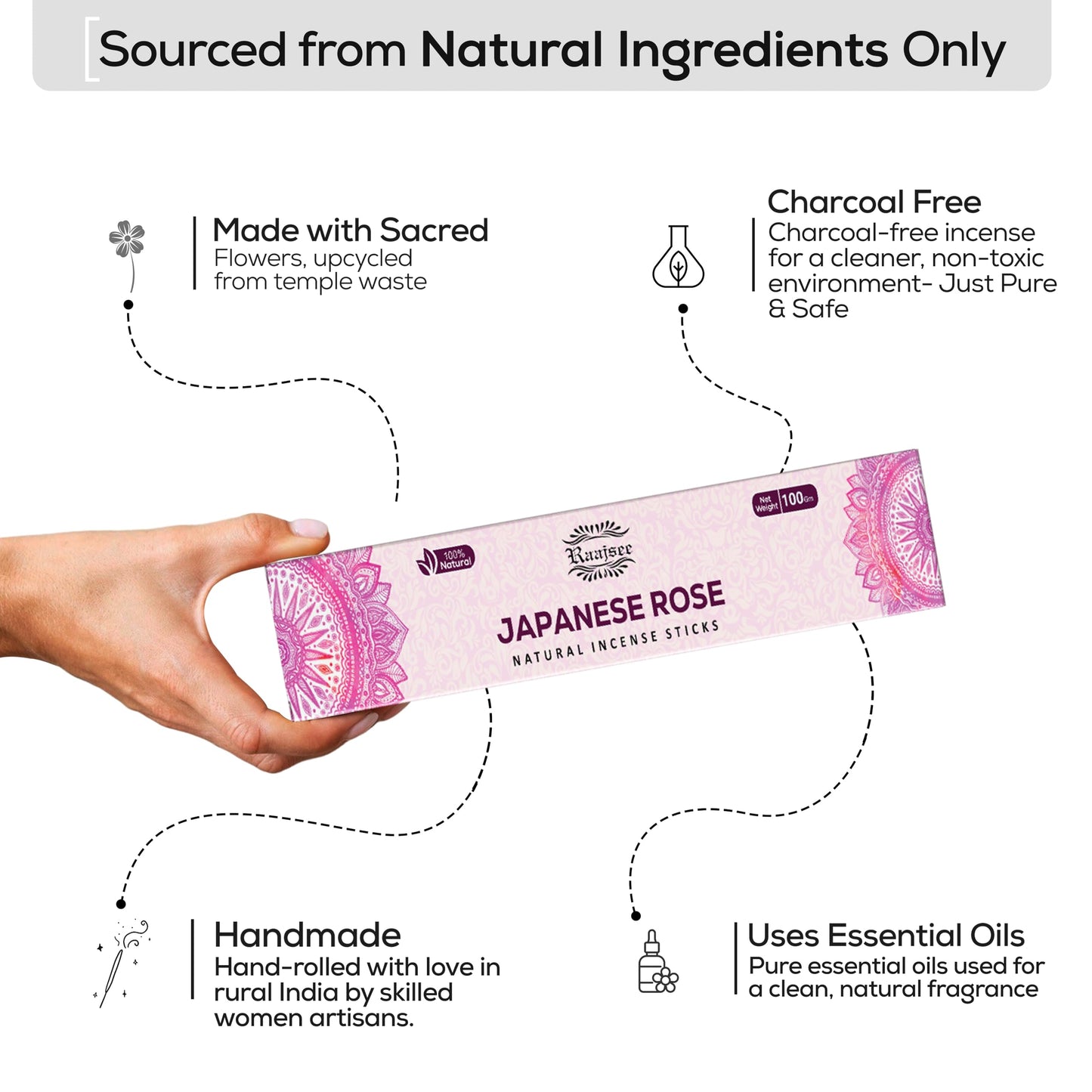 Raajsee Dragons Blood Incense Sticks (180 gm), 100% Pure Organic Natural Hand Rolled Free from Chemicals, (Pack of 12) Visit The raajsee Store