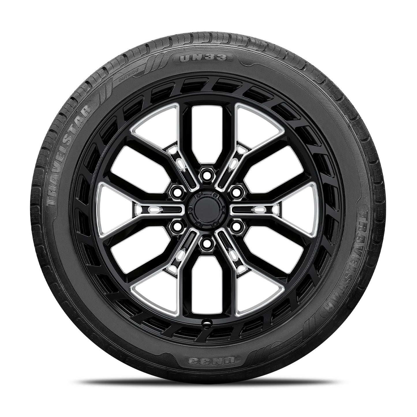 Set of 4 (Four) Travelstar UN33 235/55R19 101V High Performance All Season Passenger Tire 235/55/19 HP Radial Mud Snow Car Tires -Includes Three-year Road Hazard Warranty (Tire Only)