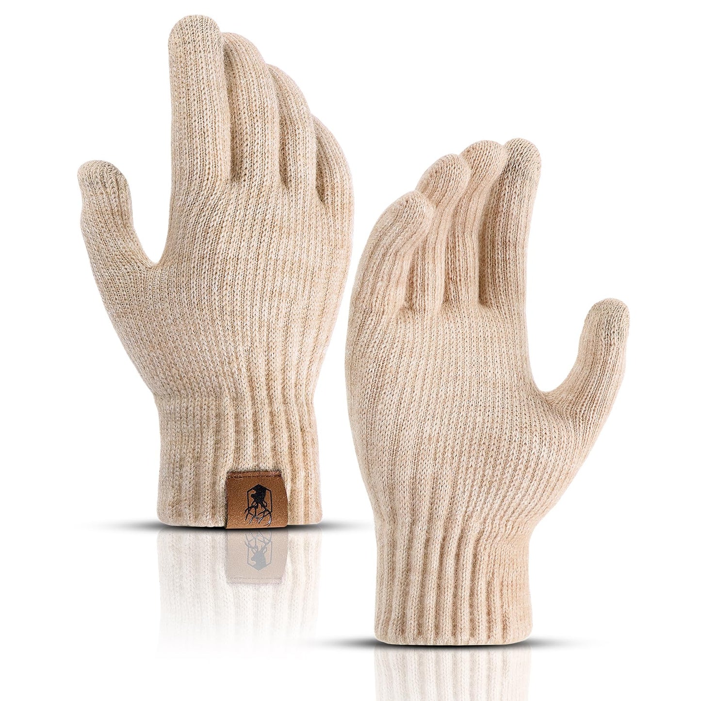Winter Gloves for Women Upgraded Touch Screen Warm Knit Gloves for Working Driving Running
