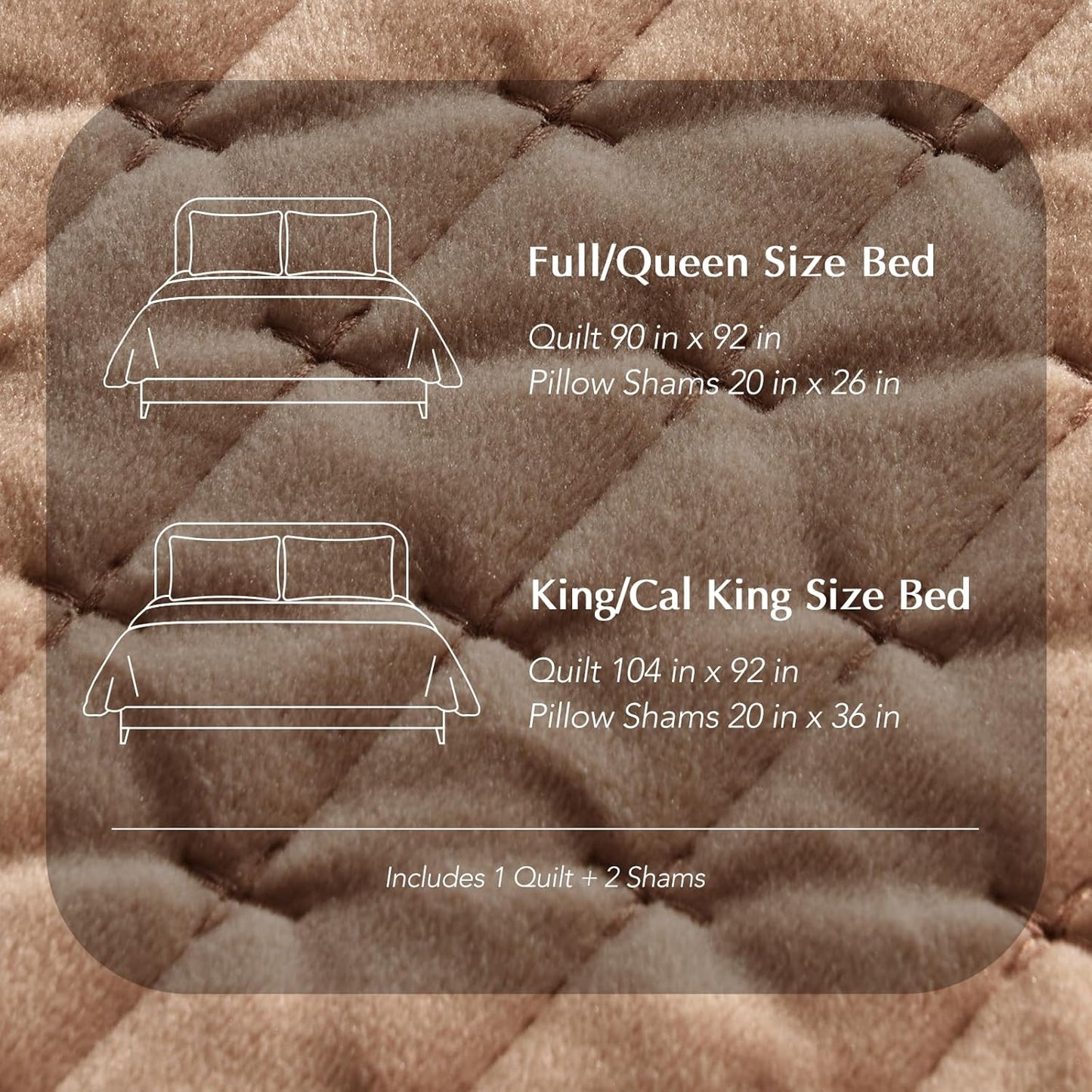 EverGrace Luxury Velvet Quilt Set King Size 3 Piece, Soft Cross-Stitch Velvet Comforter Set with Pillow Shams, Lightweight Coverlet Bedspread Bedding Set for All Seasons, Light Taupe