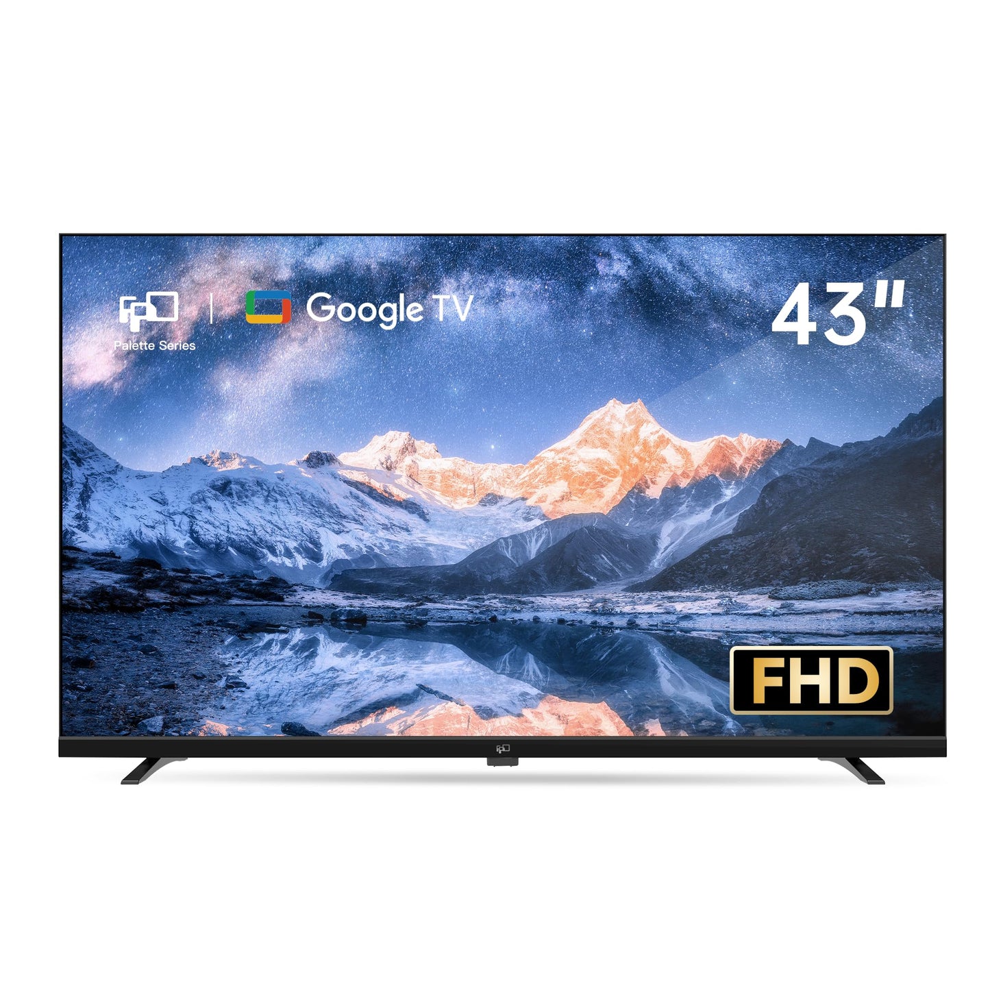 FPD 43 Inch Smart TV, 4K UHD LED Flat Screen Google TV with Google Cast, Bluetooth, HDMI, Streaming Live, HDR 10, Dolby Vision, Ultra Slim Television(Canvas-Series, CG43-C3, 2025)