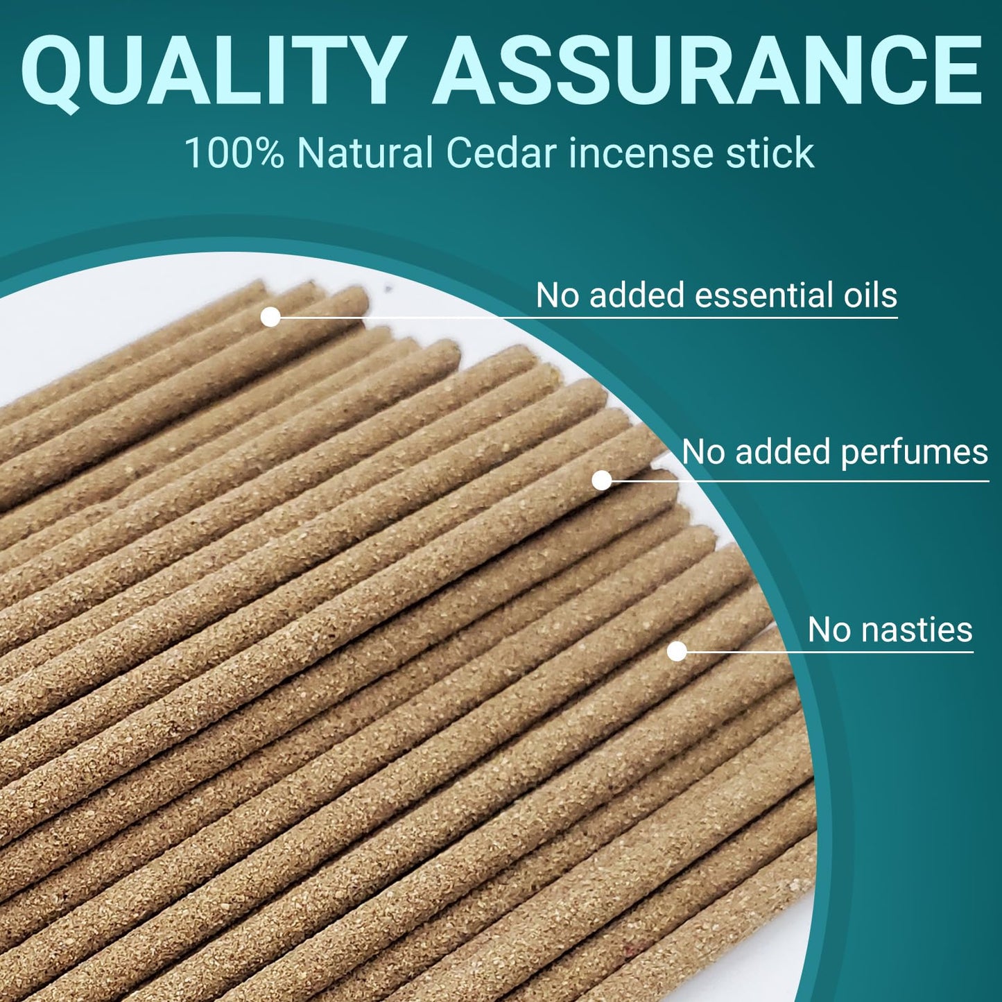 White Sage Incense Sticks (50 Sticks), 100% Natural sustainably harvested White Sage, Suitable for Yoga, Meditation, Relaxation, and Spiritual Purification