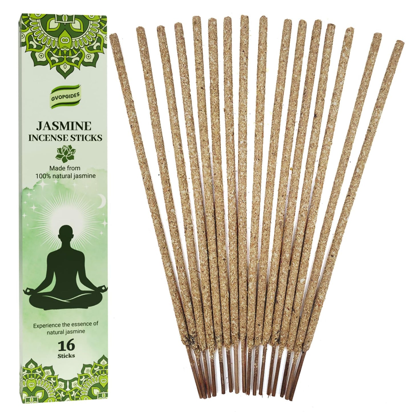 Lavender Incense Sticks Natural - 16 Sticks Handcrafted Lavender Sticks for Relaxation, Meditation, Yoga, Spiritual Purification & Home Ambiance | inciensos aromaticos para la casa