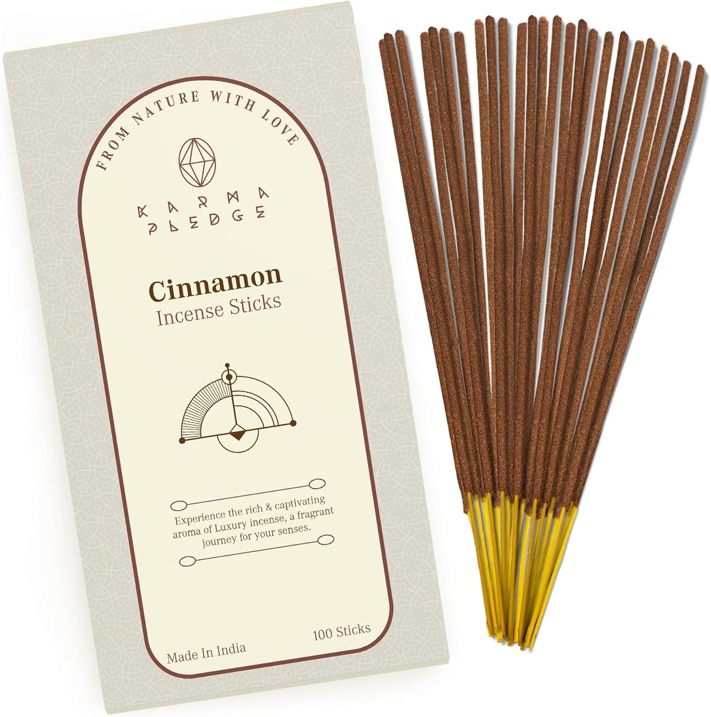 Incense Sticks, White Sage Incense, Made with Natural Ingredients, Hand Rolled Aromatic Masala, 40 Stick Pack, 45-60 Minute Burn Time, Best for Home Fragrance, Meditation, Yoga, Spiritual Healing