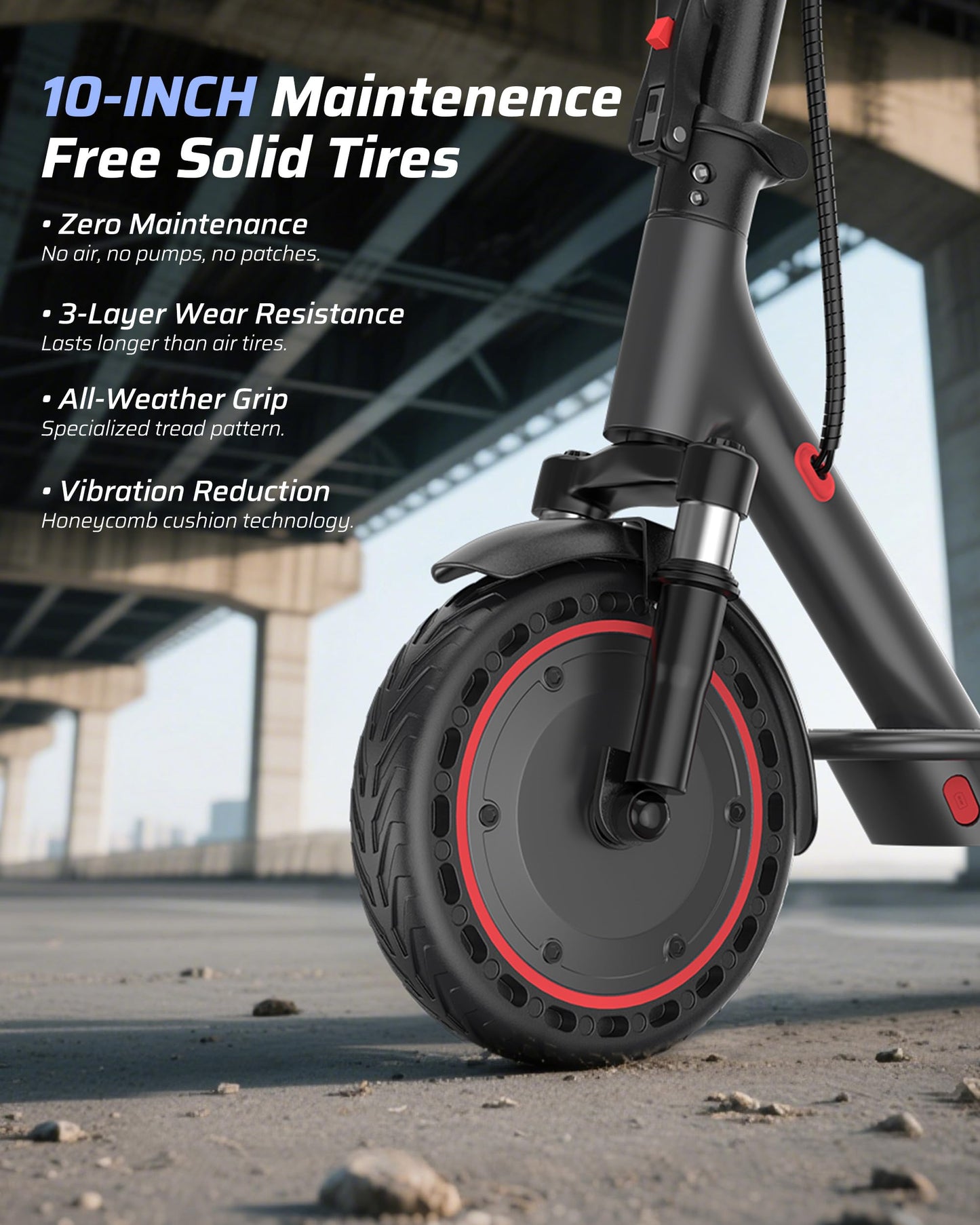 Electric Scooter for Adults, 350W/500W Motor, 16-22 Miles Range, 8.5"/10" Solid Tires, Dual Braking & Suspension, Folding Portable Commuting E-Scooter with App