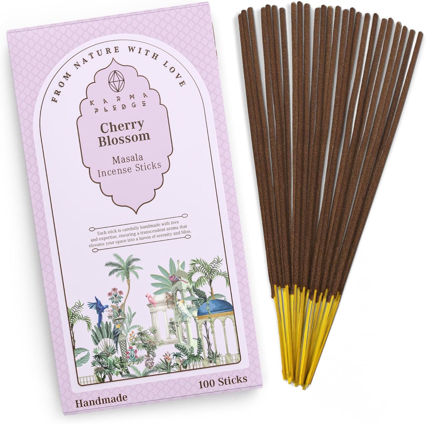 Incense Sticks, White Sage Incense, Made with Natural Ingredients, Hand Rolled Aromatic Masala, 40 Stick Pack, 45-60 Minute Burn Time, Best for Home Fragrance, Meditation, Yoga, Spiritual Healing