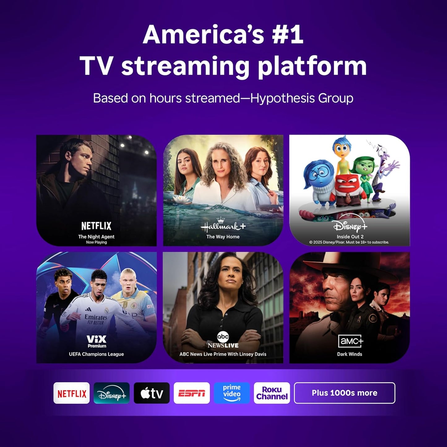 Roku Smart TV 2025 – 40-Inch Select Series, 1080p Full HD TV – Roku TV with Voice Remote – Flat Screen LED Television with Wi-Fi for Streaming Live Local News, Sports, Family Entertainment