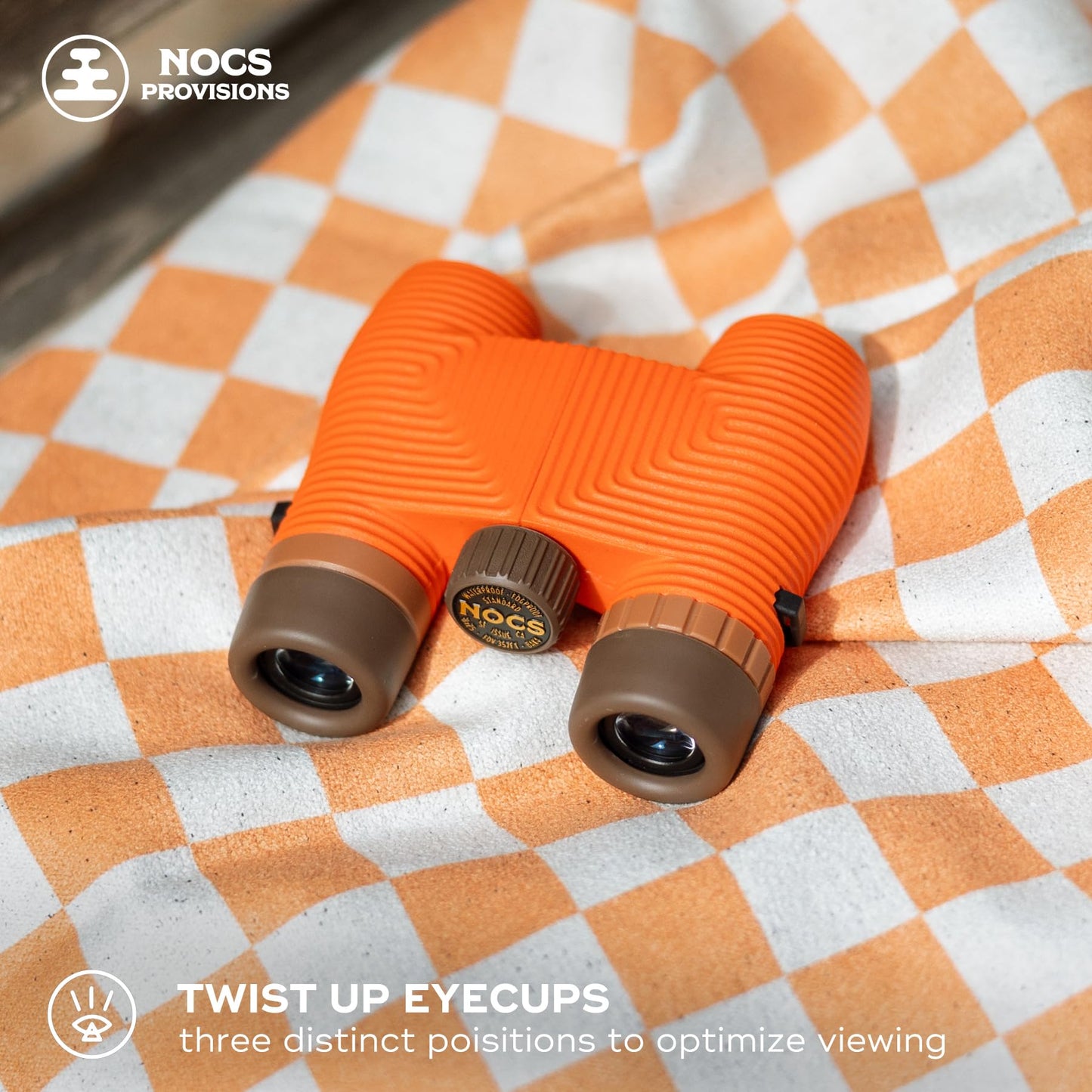 Nocs Provisions Standard Issue 8x25 Waterproof Binoculars, 8X Magnification, Bak4 Prism, Wide View Multi-Coated Lenses for Bird Watching, Hiking & Backpacking - Cobalt Blue II