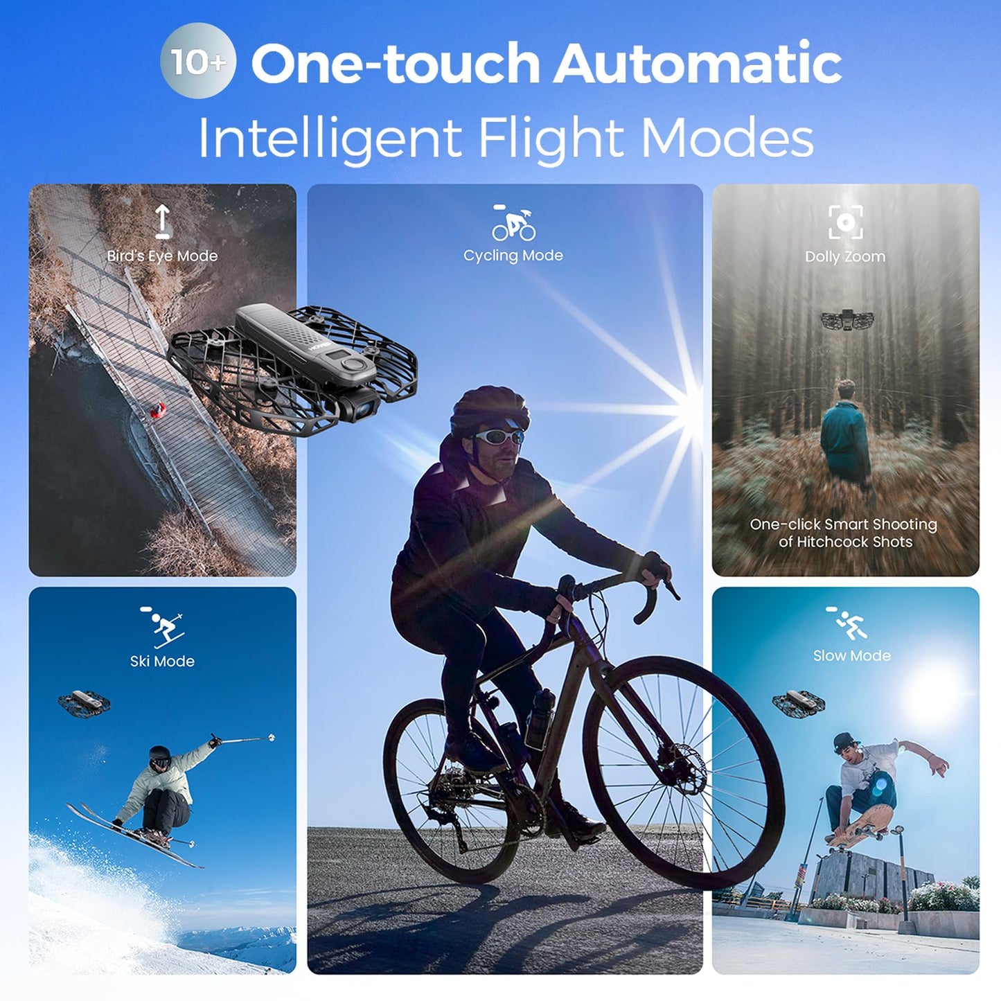 HOVERAir X1 PROMAX 8K Drone with Camera, Foldable Action Flying Camera with 42 KM/H Follow Speed, 15+ Fully Automatic Flight Modes, Fly Anywhere with OmniTerrain, SmoothCapture 2.0(Fly Joy Combo)