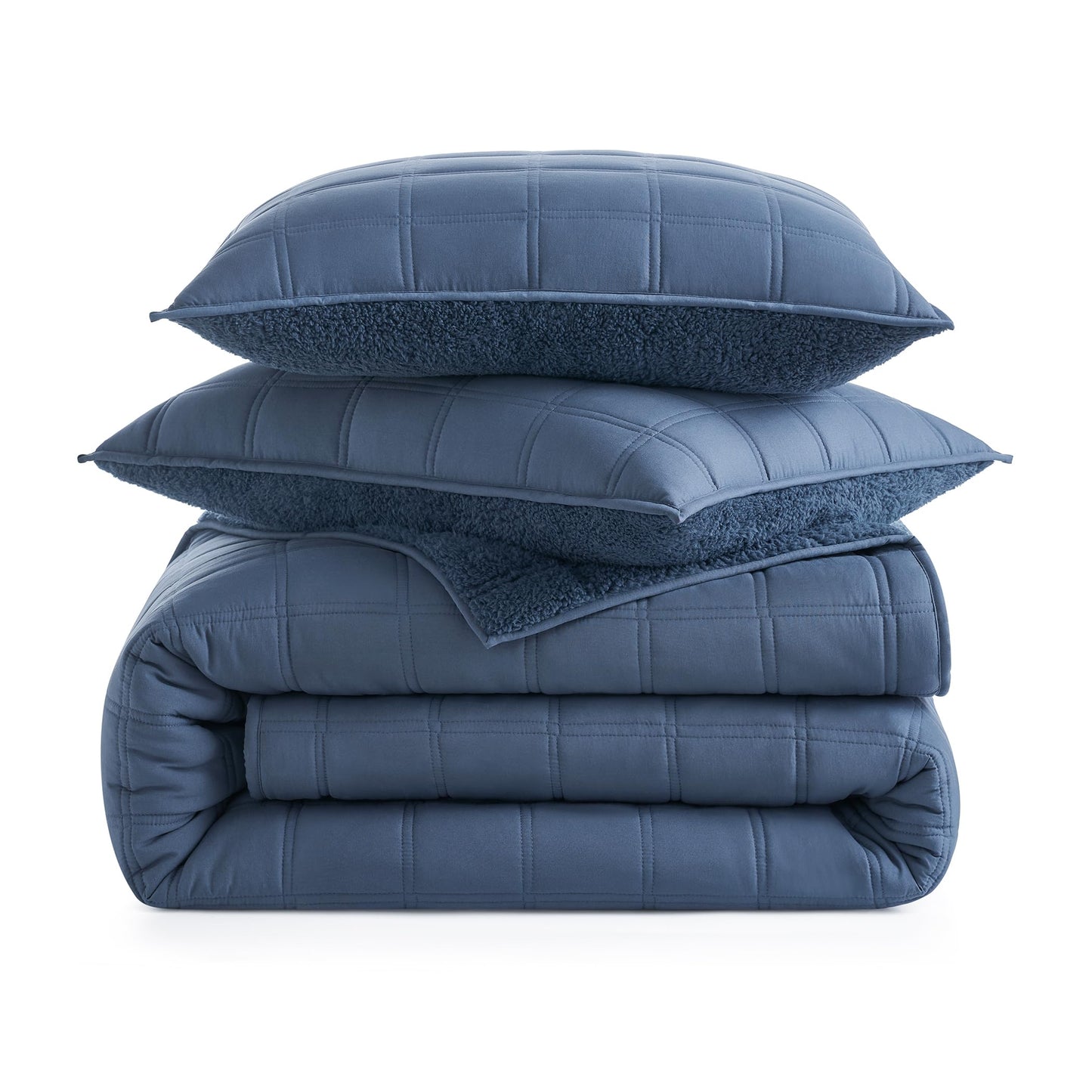 UGG Gizelle Full/Queen Quilt Set with 2 Pillow Shams Lightweight Bedding with Fluffy Reverse, All Season Washable & Hypoallergenic Bedding for Apartment or Dorm Essentials, Full/Queen, Cream