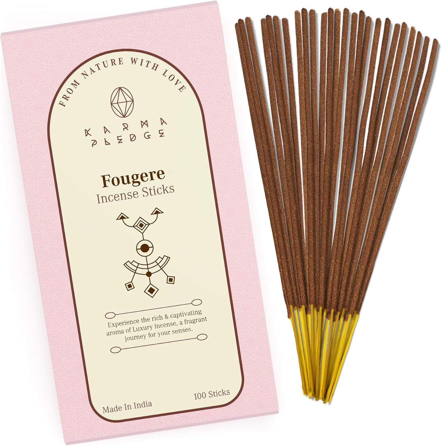 Incense Sticks, White Sage Incense, Made with Natural Ingredients, Hand Rolled Aromatic Masala, 40 Stick Pack, 45-60 Minute Burn Time, Best for Home Fragrance, Meditation, Yoga, Spiritual Healing
