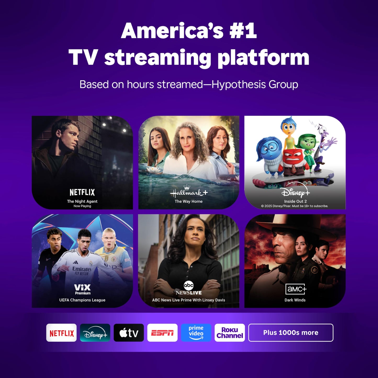 Roku Smart TV – 43-Inch Select Series, 4K HDR TV – RokuTV with Enhanced Voice Remote – Flat Screen LED Television with Wi-Fi for Streaming Live Local News, Sports, Family Entertainment