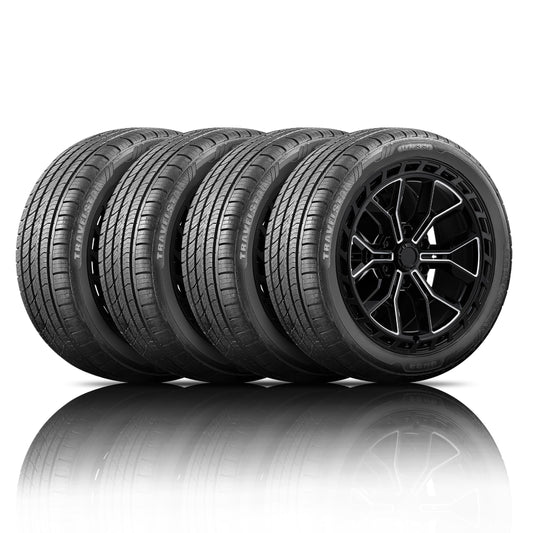 Set of 4 (Four) Travelstar UN33 235/55R19 101V High Performance All Season Passenger Tire 235/55/19 HP Radial Mud Snow Car Tires -Includes Three-year Road Hazard Warranty (Tire Only)