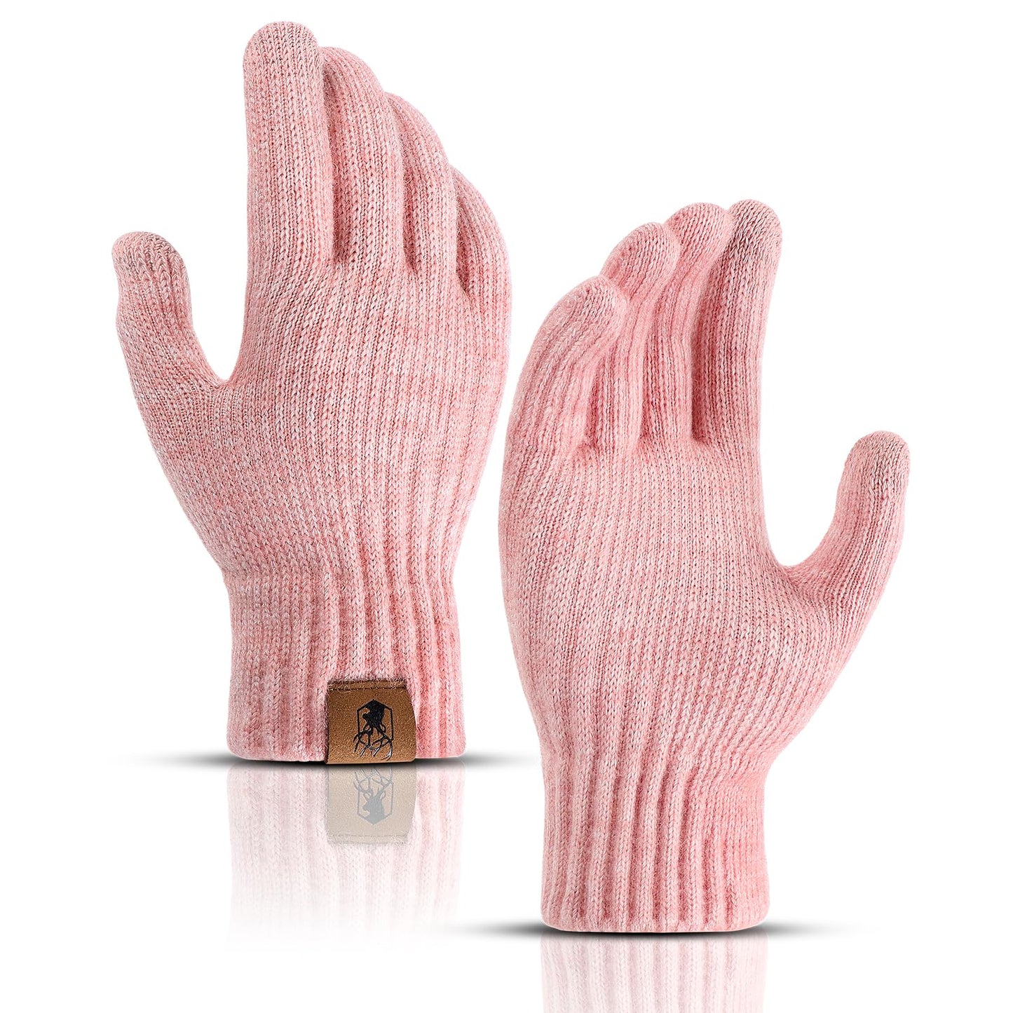 Winter Gloves for Women Upgraded Touch Screen Warm Knit Gloves for Working Driving Running