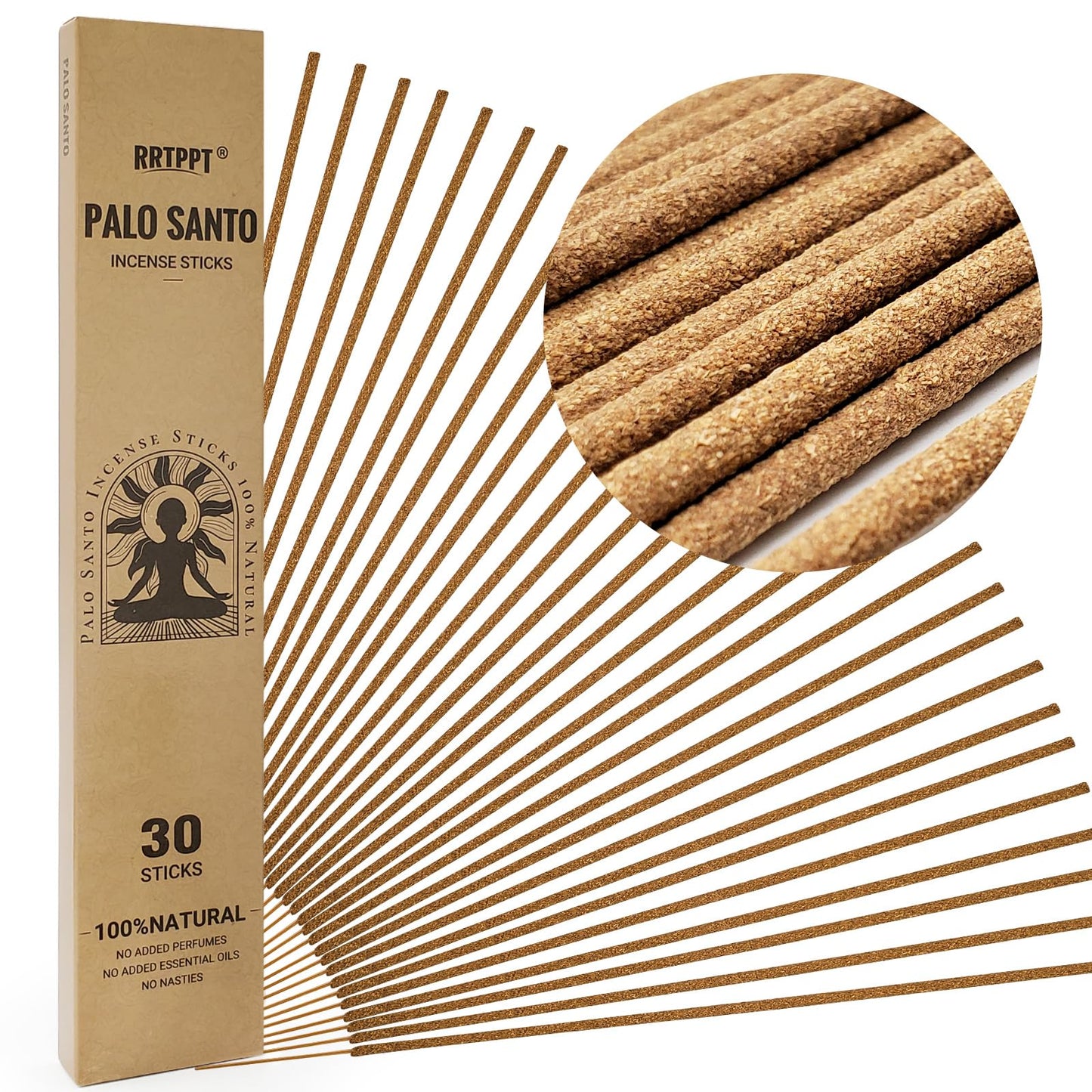 White Sage Incense Sticks (50 Sticks), 100% Natural sustainably harvested White Sage, Suitable for Yoga, Meditation, Relaxation, and Spiritual Purification