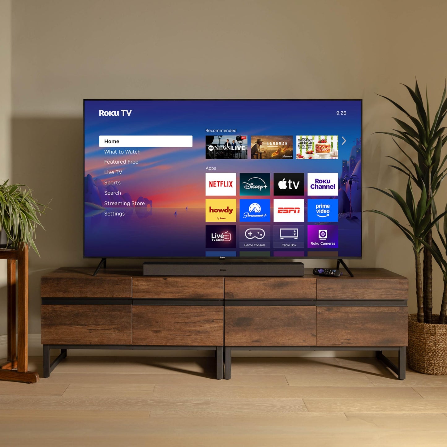 Roku Smart TV – 43-Inch Select Series, 4K HDR TV – RokuTV with Enhanced Voice Remote – Flat Screen LED Television with Wi-Fi for Streaming Live Local News, Sports, Family Entertainment