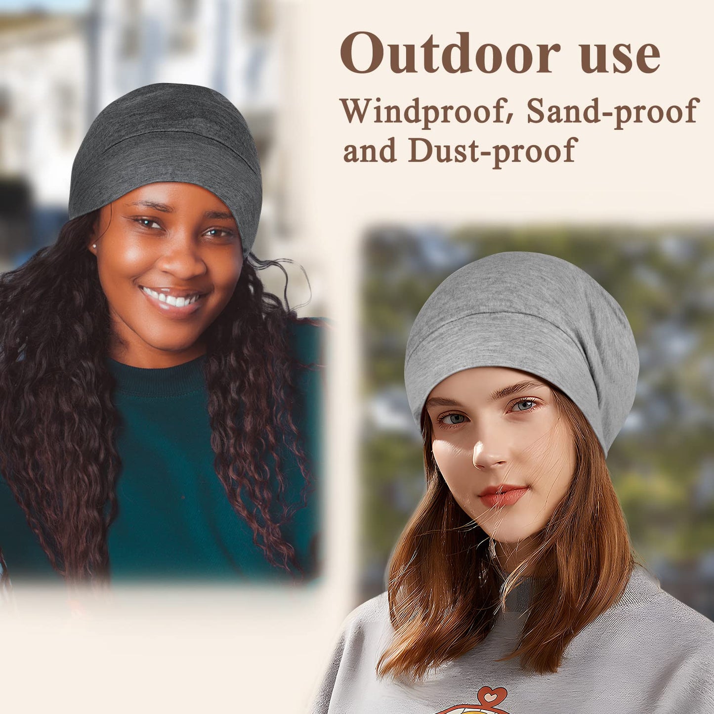 OLESILK 100% Mulberry Silk Bonnet for Sleeping Women, Silk Hair Wrap for Sleeping, Silk Sleep Bonnet for Women&Men, Real Silk, Not Satin, Reddish Brown