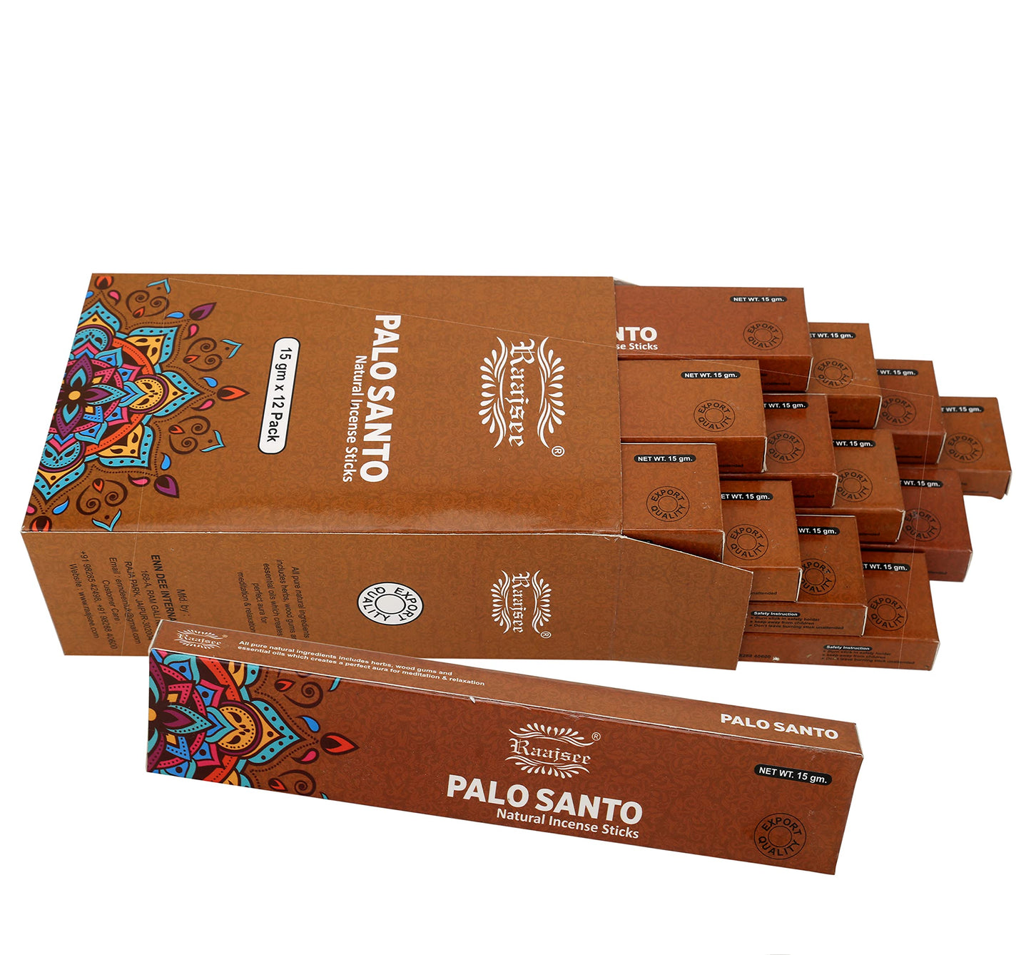 Raajsee Dragons Blood Incense Sticks (180 gm), 100% Pure Organic Natural Hand Rolled Free from Chemicals, (Pack of 12) Visit The raajsee Store