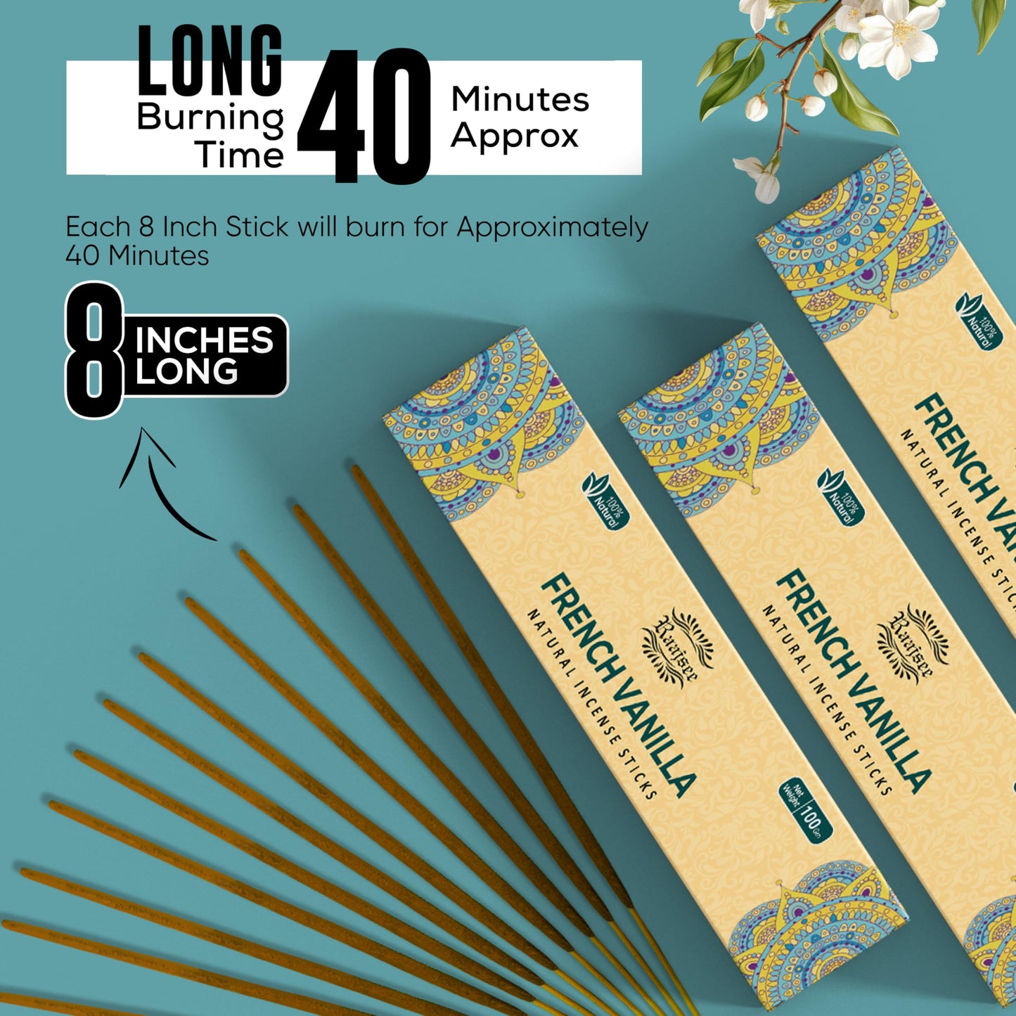 Raajsee Dragons Blood Incense Sticks (180 gm), 100% Pure Organic Natural Hand Rolled Free from Chemicals, (Pack of 12) Visit The raajsee Store