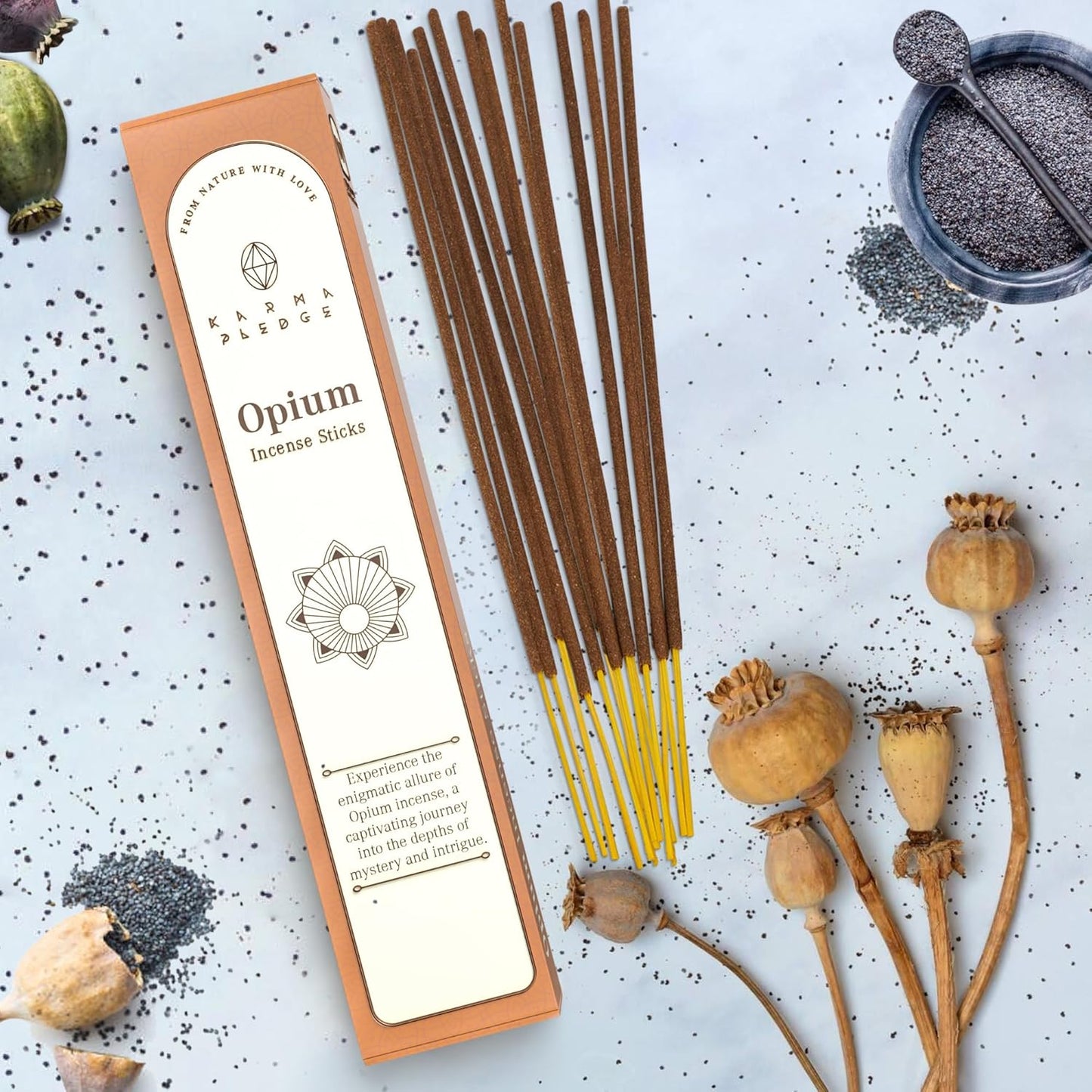 Incense Sticks, White Sage Incense, Made with Natural Ingredients, Hand Rolled Aromatic Masala, 40 Stick Pack, 45-60 Minute Burn Time, Best for Home Fragrance, Meditation, Yoga, Spiritual Healing