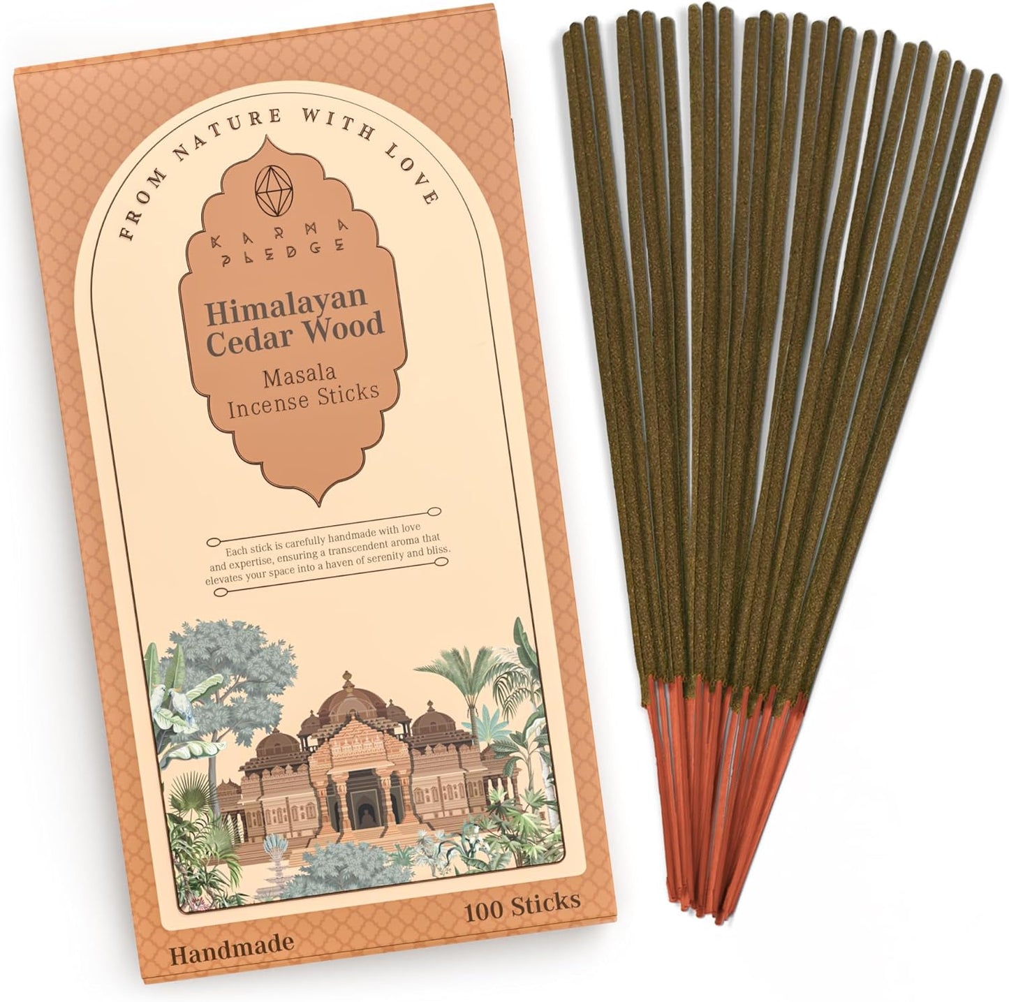 Incense Sticks, White Sage Incense, Made with Natural Ingredients, Hand Rolled Aromatic Masala, 40 Stick Pack, 45-60 Minute Burn Time, Best for Home Fragrance, Meditation, Yoga, Spiritual Healing