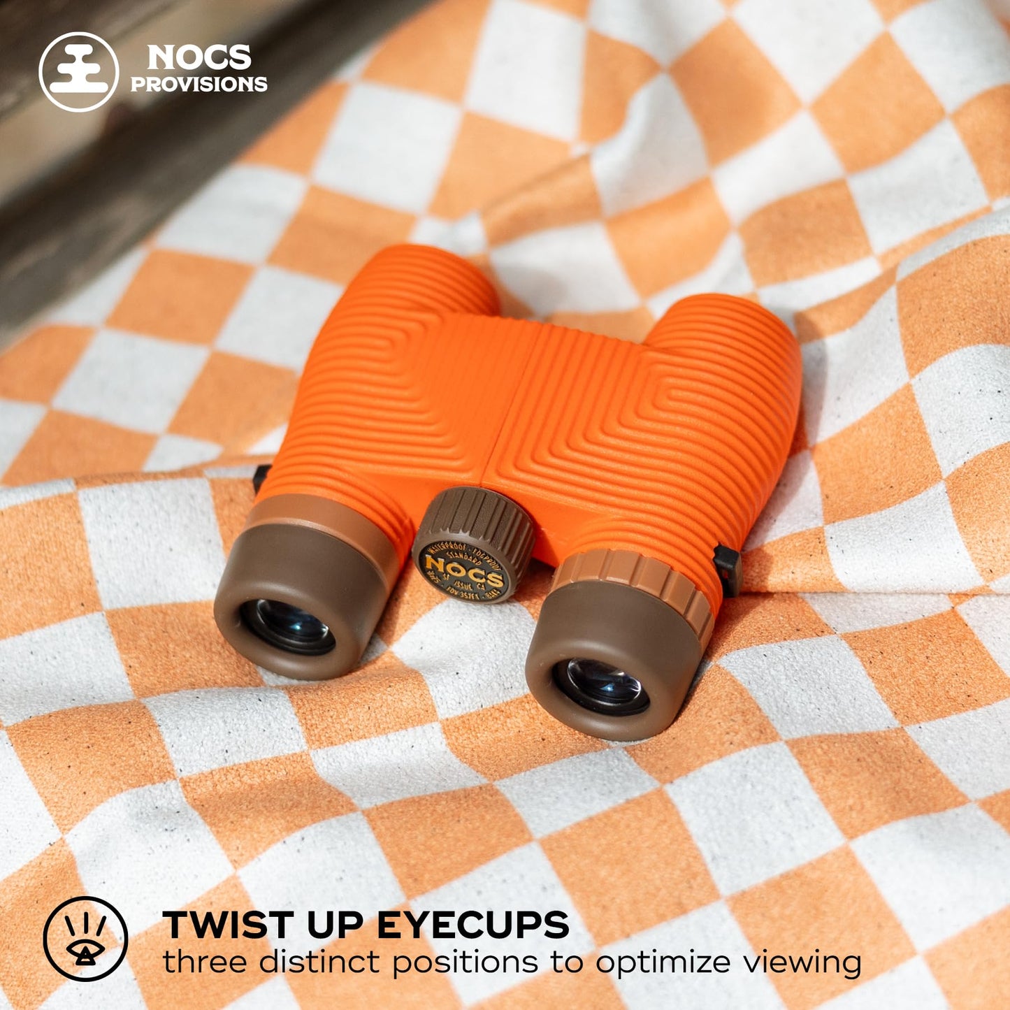Nocs Provisions Standard Issue 8x25 Waterproof Binoculars, 8X Magnification, Bak4 Prism, Wide View Multi-Coated Lenses for Bird Watching, Hiking & Backpacking - Cobalt Blue II